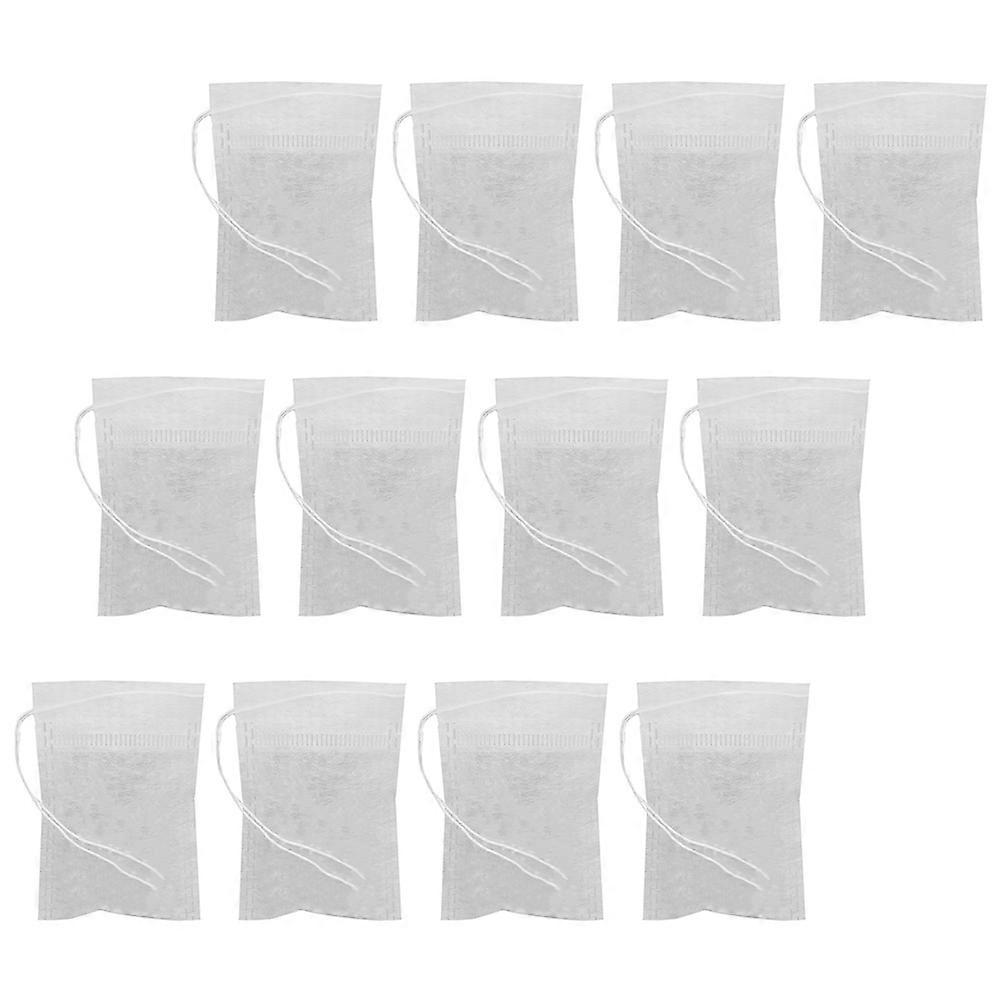 Tea Filter Bags Fiber Tea Infusers Bags with Drawstring 200Pcs