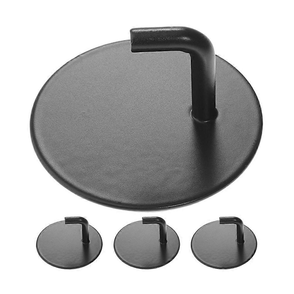 No Drill Kitchen Hooks Self Adhesive Towel Holder for 8Pcs Black