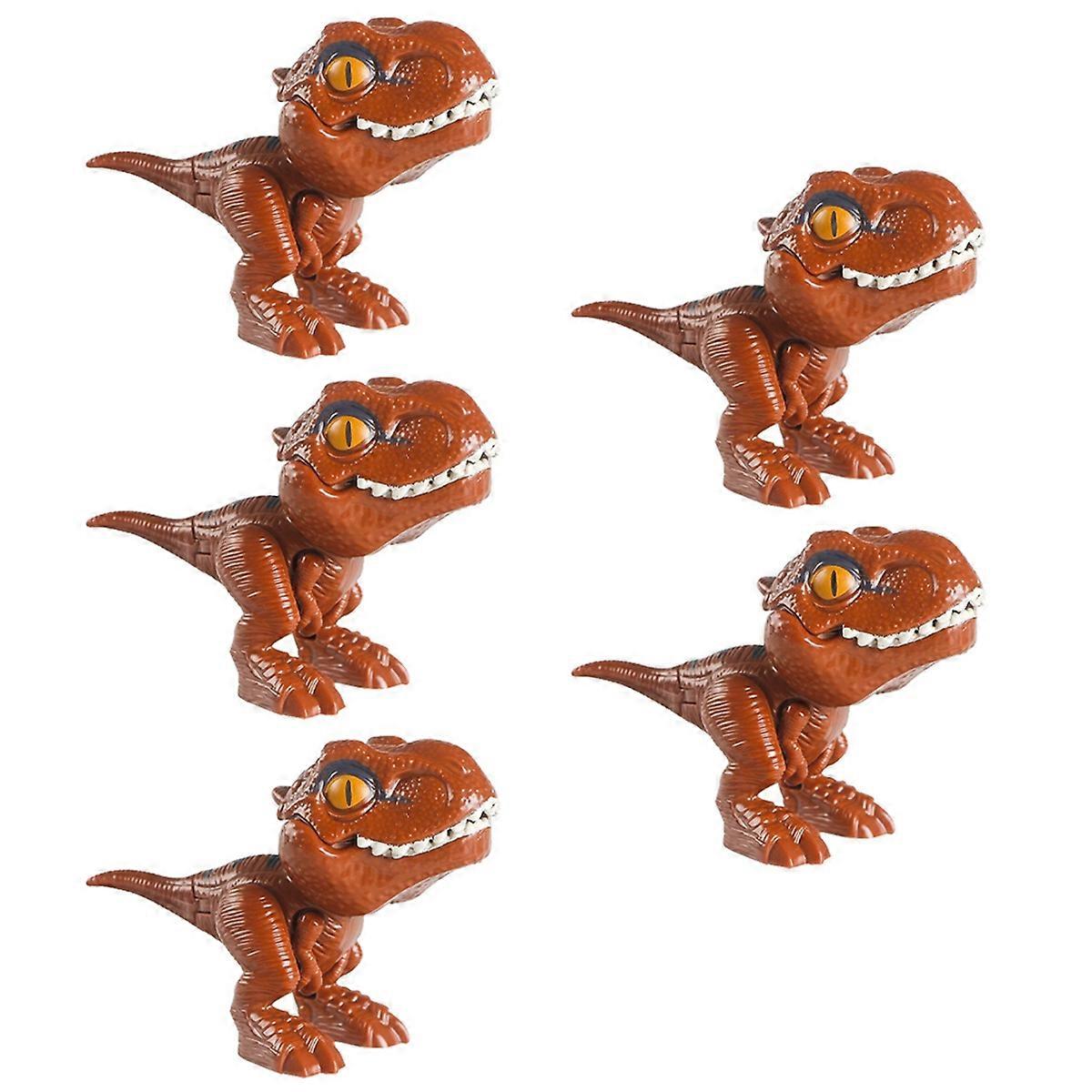 Børns Dinosaur Æg Fingerbidende Legetøj Simulation Tyrannosaurus Tyrannosaurus Dinosaur Dreng Sjov Legetøj Lysebrun