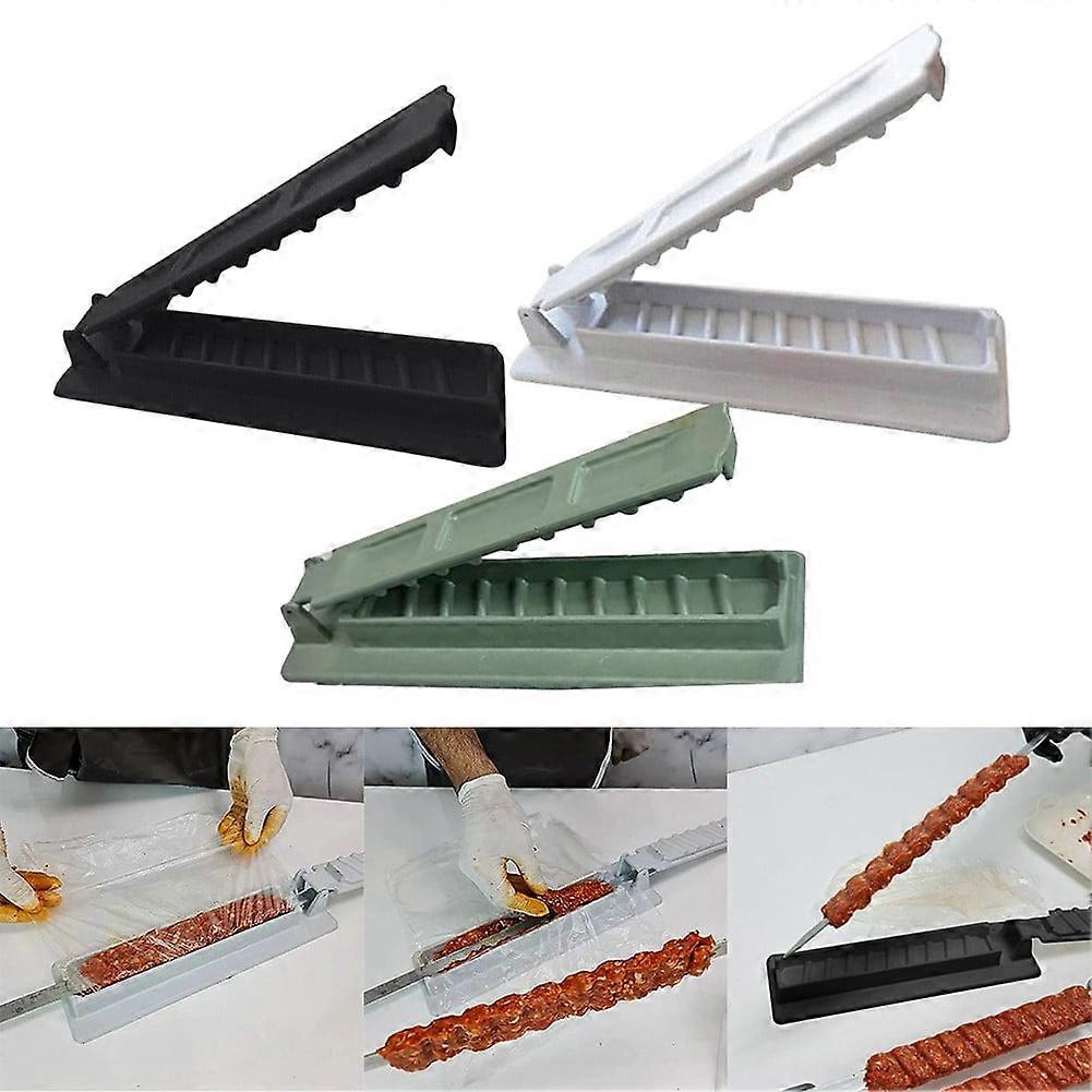 2Pcs Kabab Maker Skewers, Manual Kebab Press Mold for Kofta & Turkish Kebab – Handmade BBQ Like a Chef