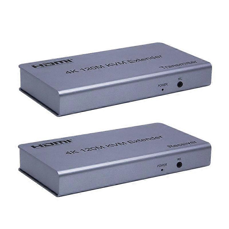 KVM 120m 4K HD HDMI Extender Transmitter + Receiver US Plug