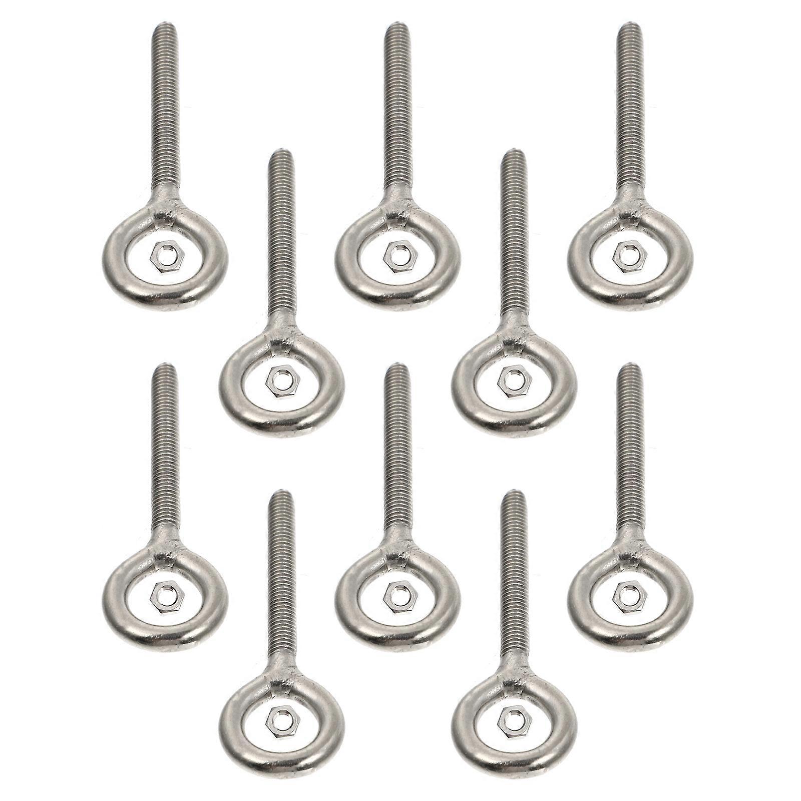 Durable Stainless Steel Screw Hook for Hanging 1Set Silver Storage Hooks