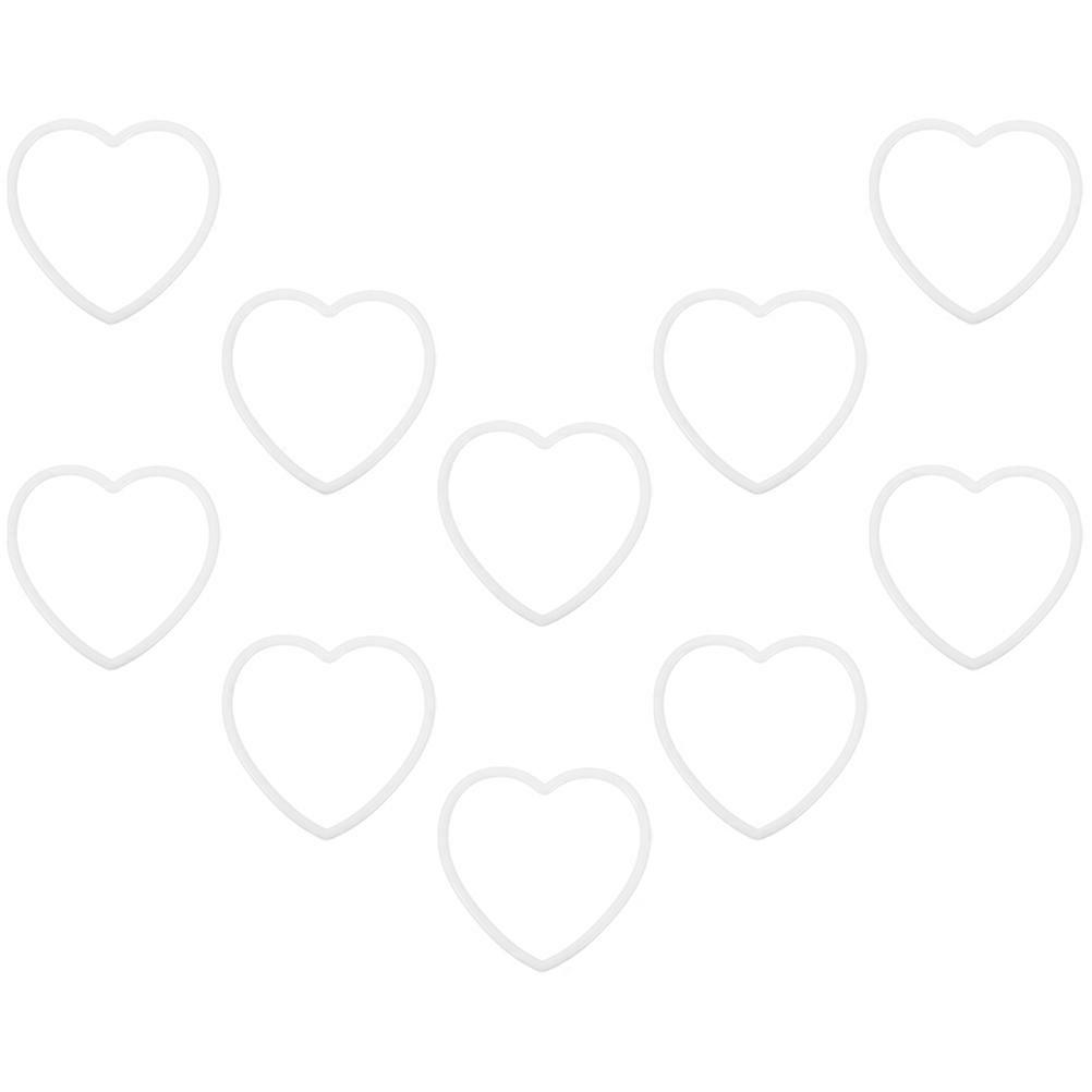 Plastic Dream Catcher Heart Hoops for Macrame Craft 20Pcs