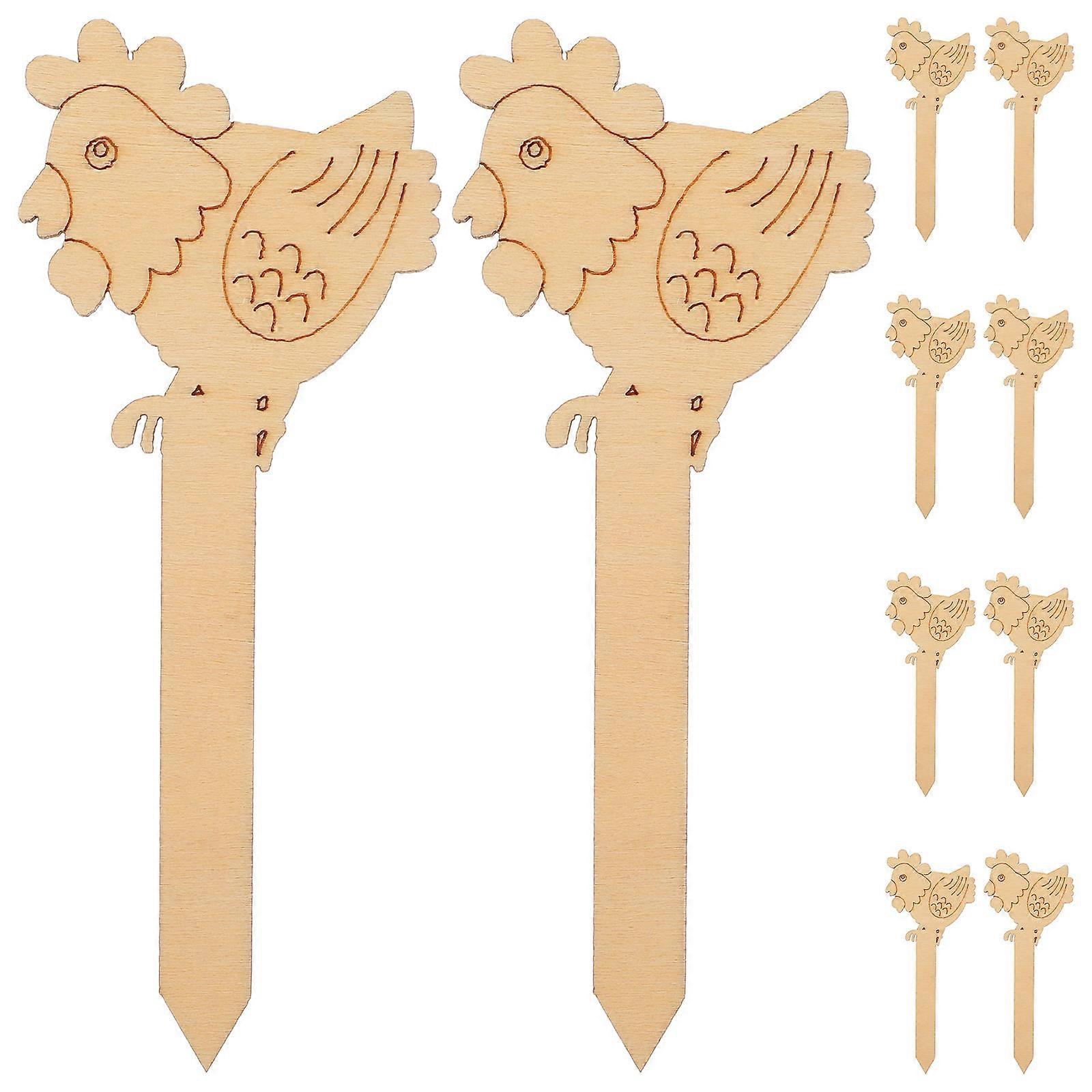 Wooden Bookmarks for Reading with 30Pcs Easter-Themed Chicken Shape Design