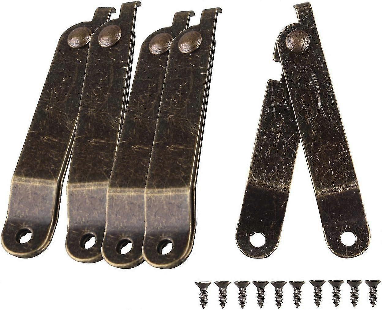 Set Of 5 Rotating Folding Trunk Lid Hinges, 67 X 11 Mm