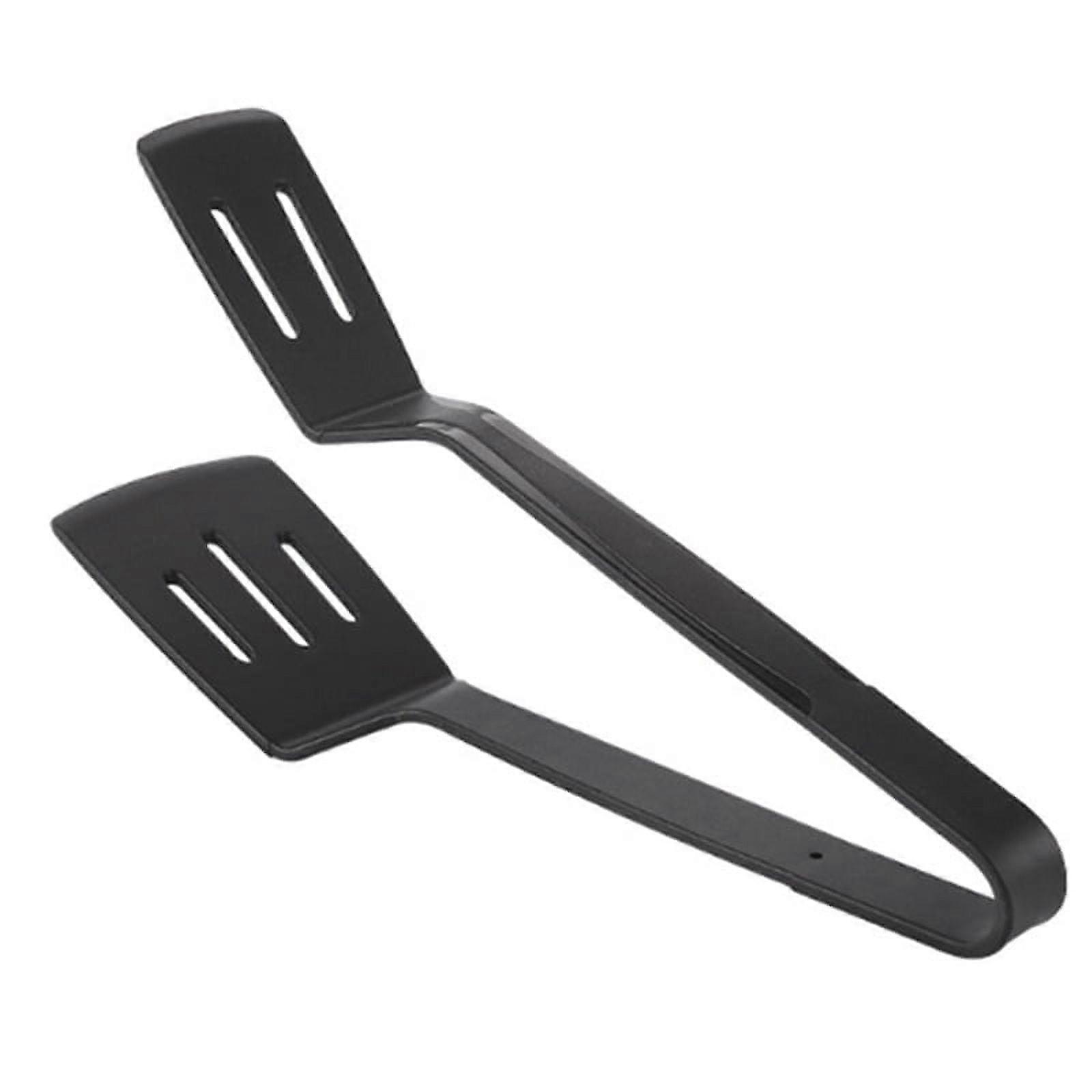 Silicone Kitchen Tong BBQ Clamp Spatula Black
