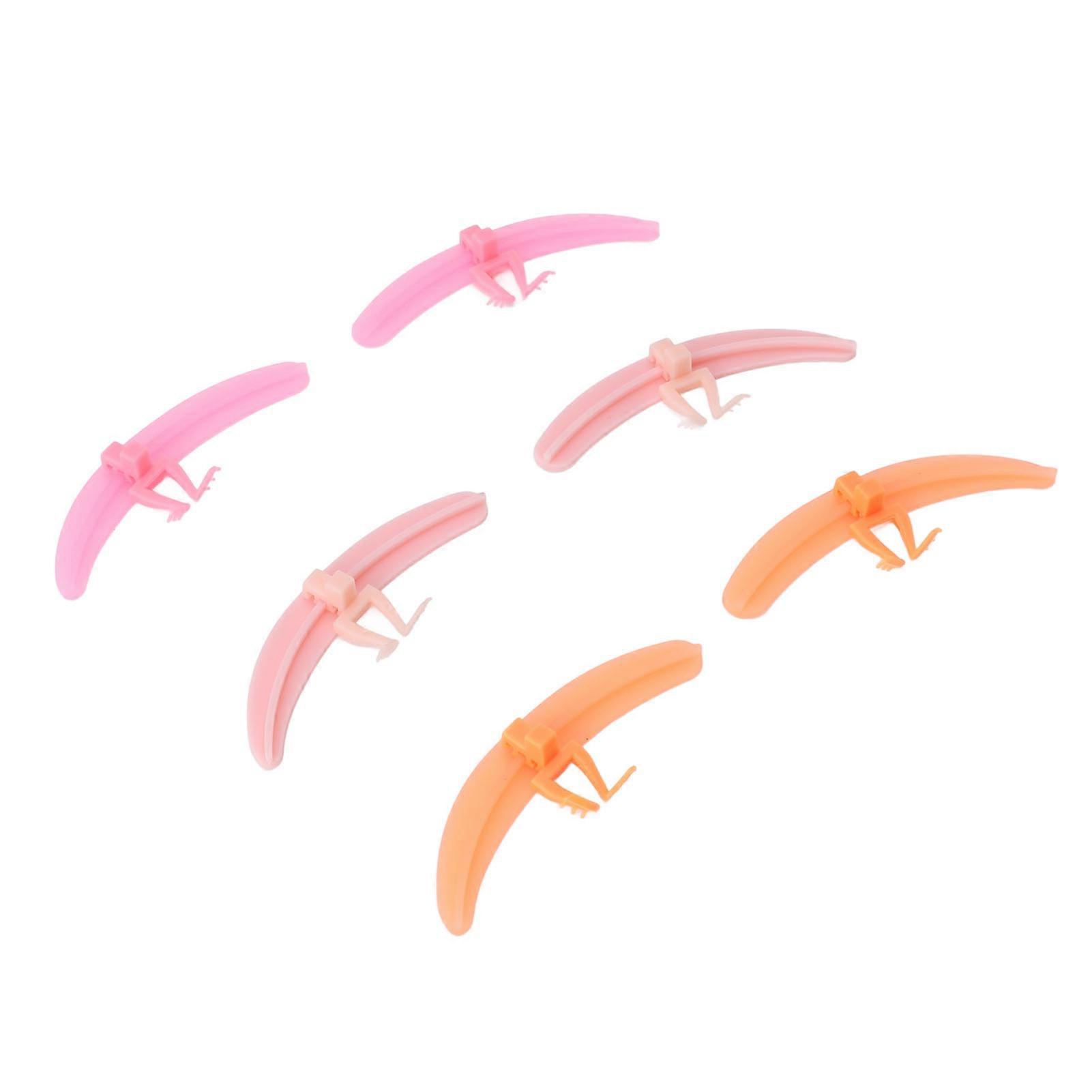 3 Set Silicone Eyelash Separators Rose Red Pink Orange for Extensions