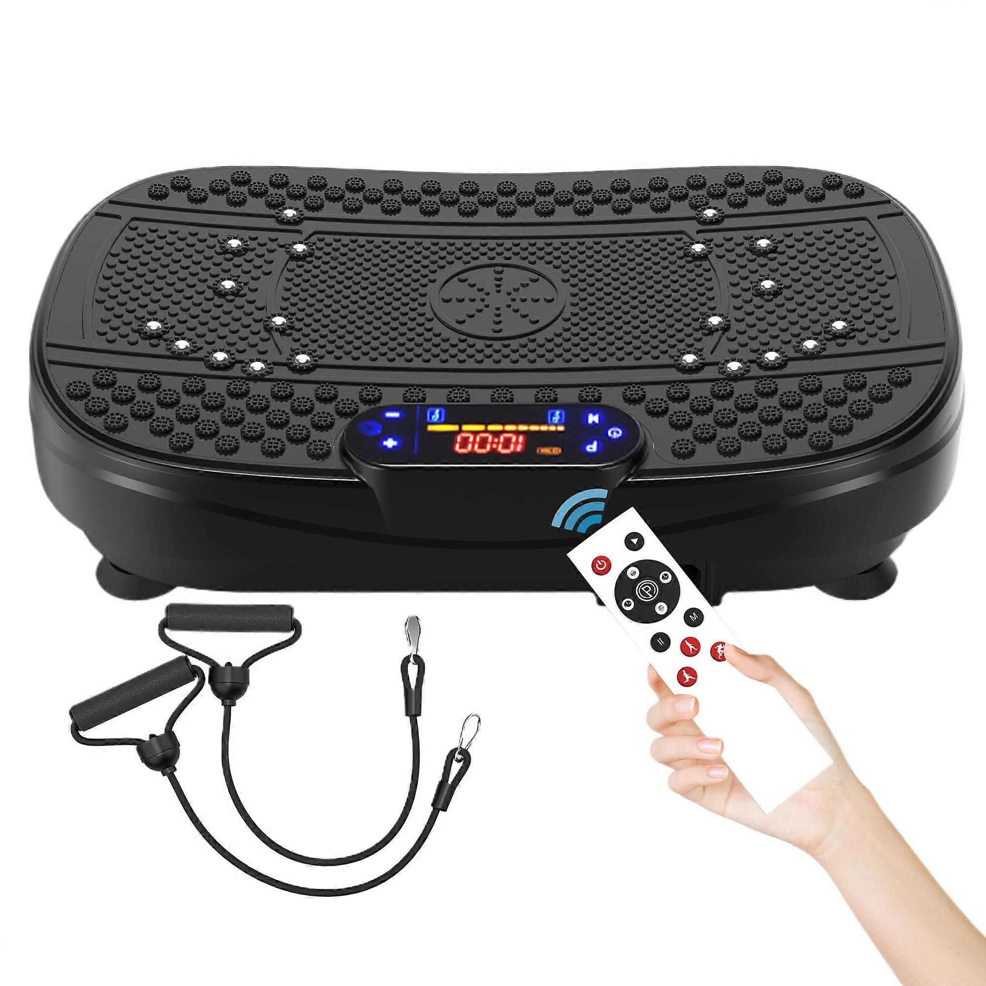 Μηχανή γυμναστικής με πλάκα δόνησης για πλήρη προπόνηση σώματος με ζώνες αντίστασης