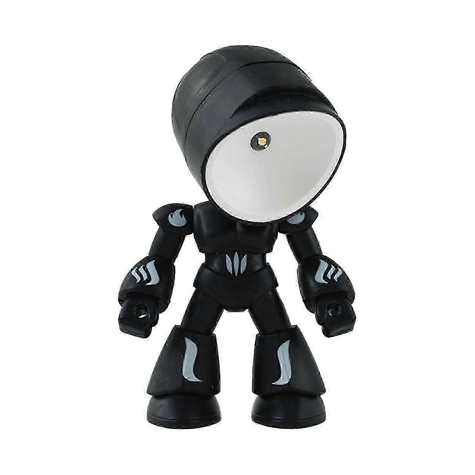 New LED Night Light Mini Cute Robot Shape Light DIY Kawaii Gift Cartoon Table Lamp 2025
