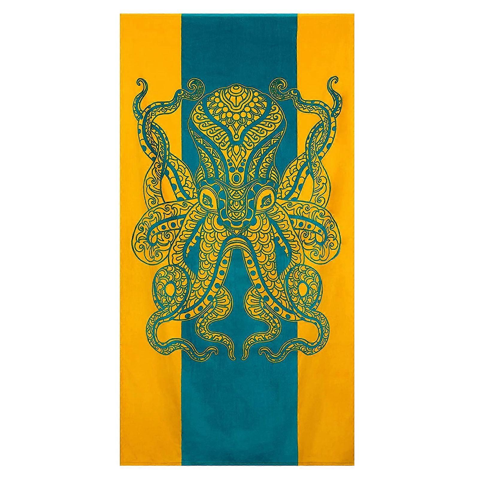 XIUH Home Textile Ocean Beach Towel Polyester Beach Towel Summer Beach Towel (B)