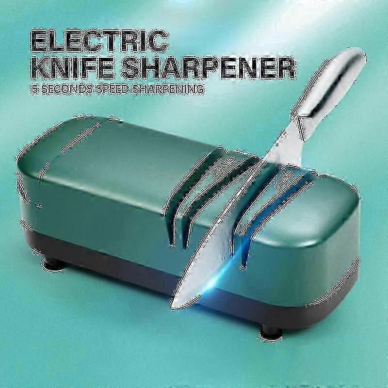 Electric Knife Sharpener, Professional Household Knife Sharpener, 2 Stages For Quick Sharpening And
