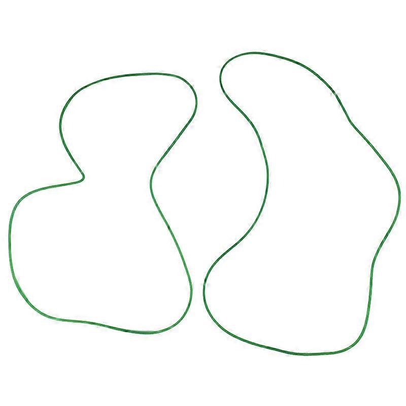 2Pcs Round Belting Riding Cycling Training Table Transmission Roller Platform PU Belt 5MM for Drive Transmission