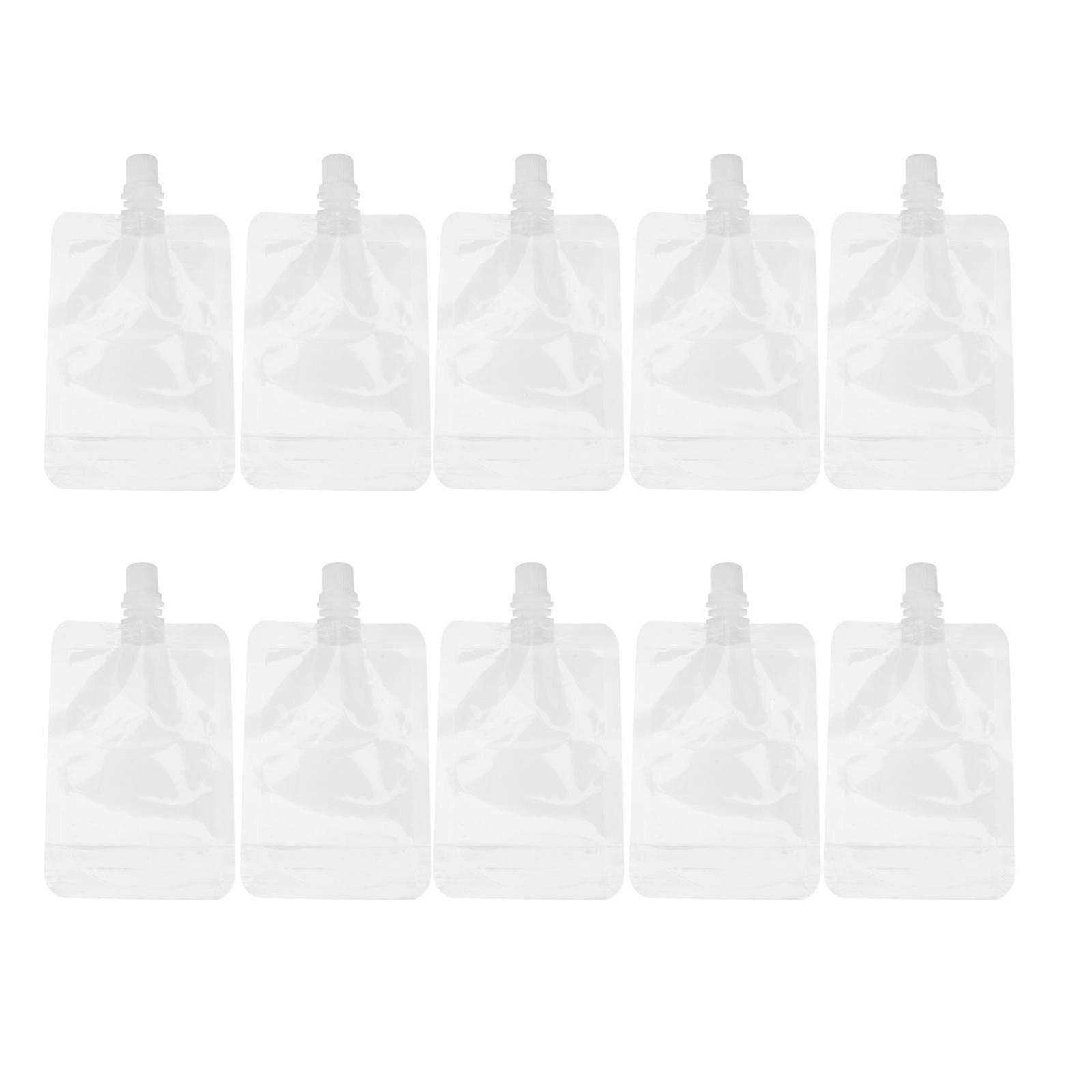 30Pcs 100ML Transparent Drinks Flasks Liquor Pouch Reusable Beverages Drinking Flasks