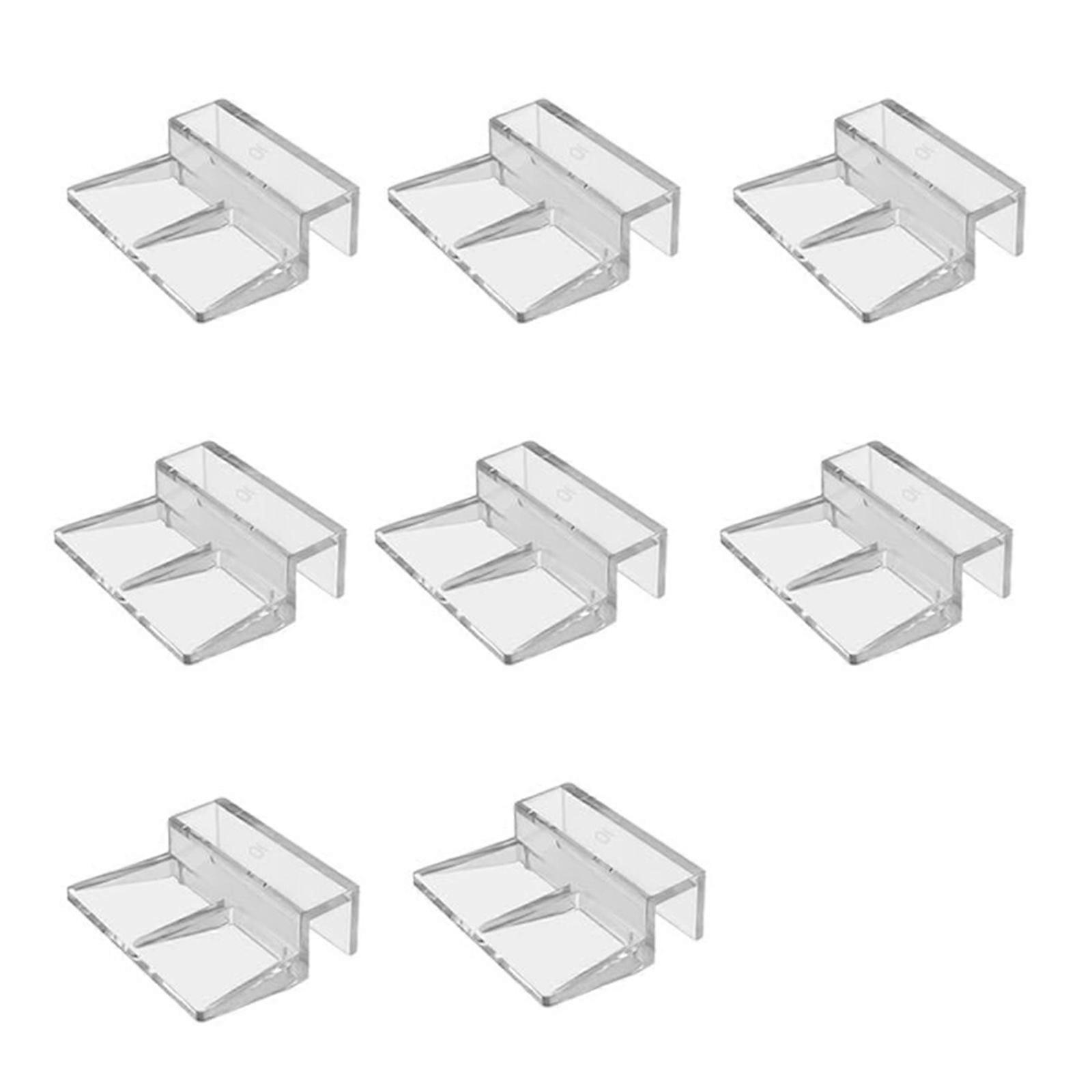 8pcs Acrylic Glass Cover Clip for Aquariums Practical and Easy to Install Design Lid Clip for Home Office Use Multicolor