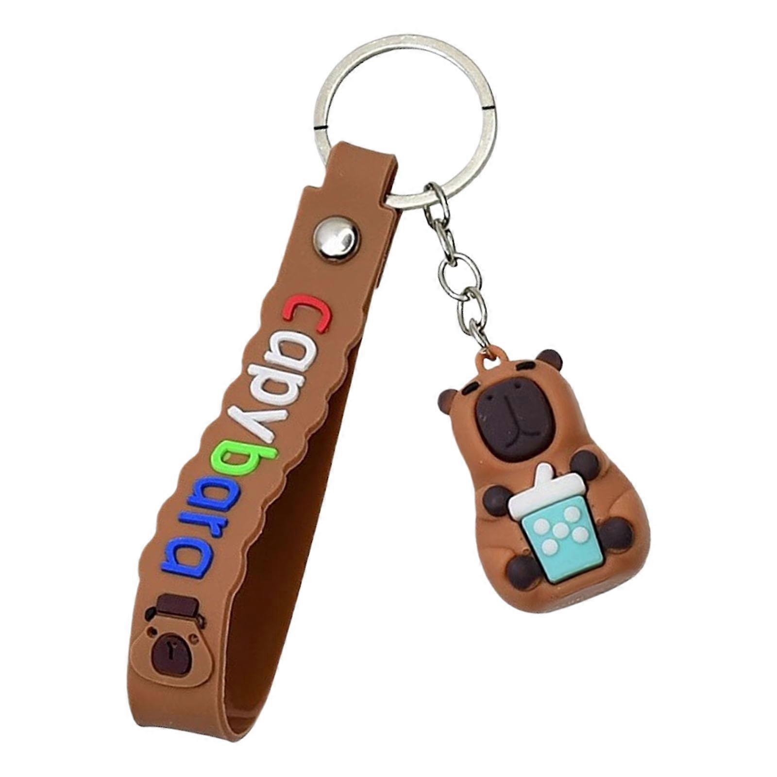 Random Pattern Cute Animal Keychain Pendant Soft Rubber Charm For Backpack Keys Gift Exchange And Collectors Multicolor