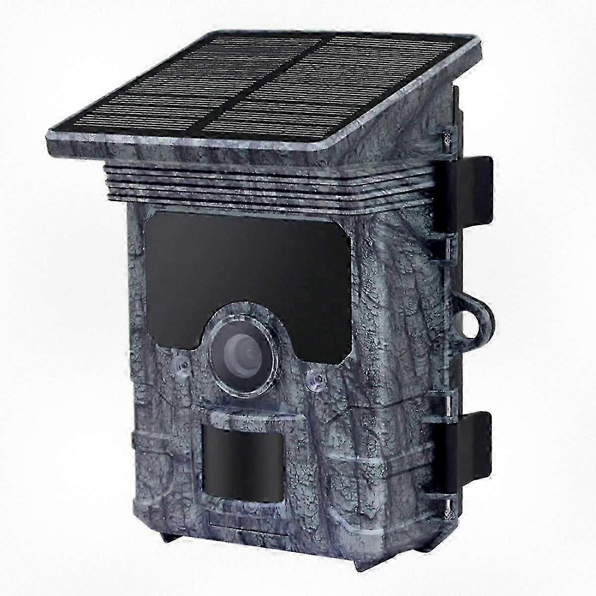 FHD Wildlife Hunting Camera with Solar Panel WiFi Li-battery All-in-One Structure for Outdoor Monitoring