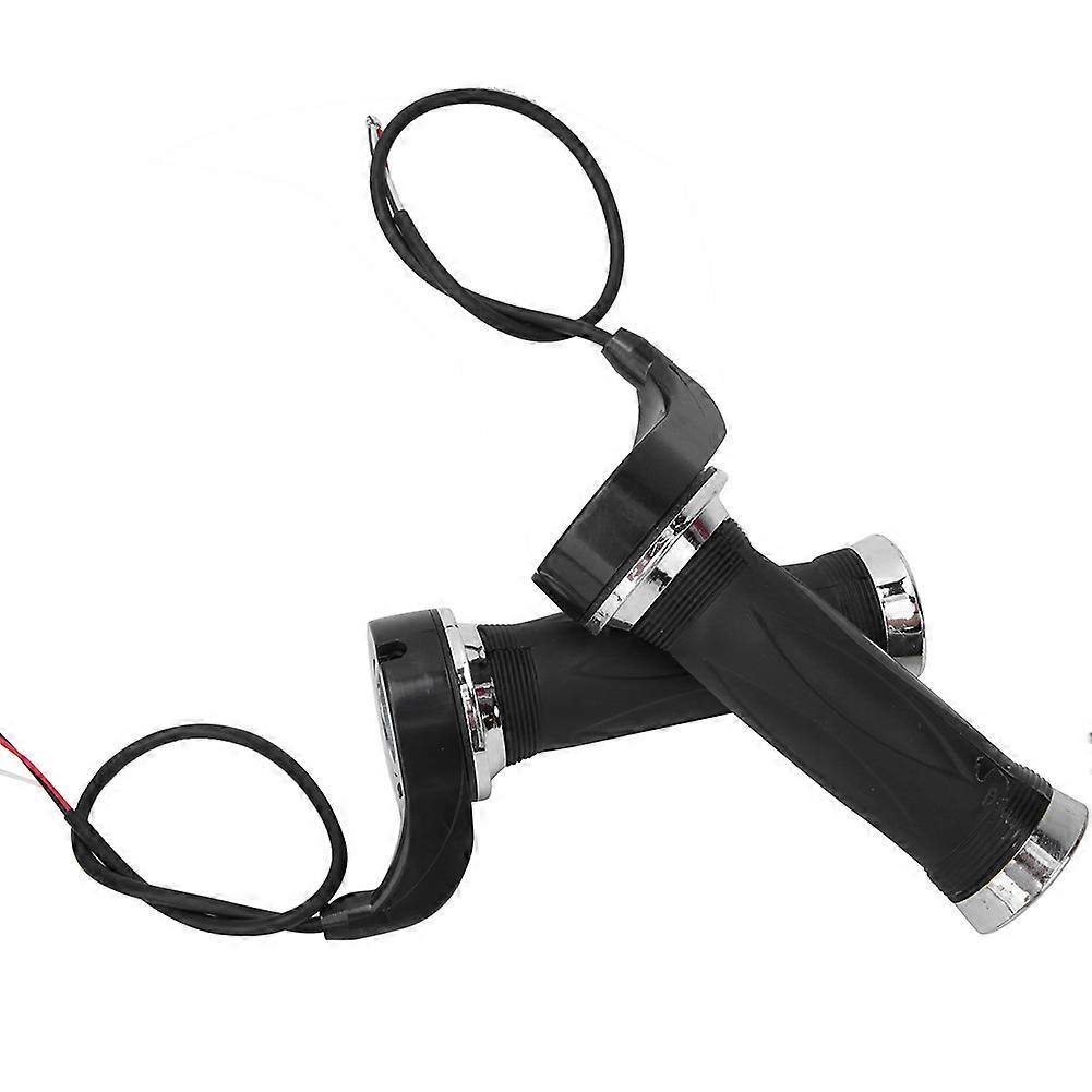 1 Pair of Aluminum Black Universal Electric Vehicle Scooter Speed Throttle Handle Handlebar