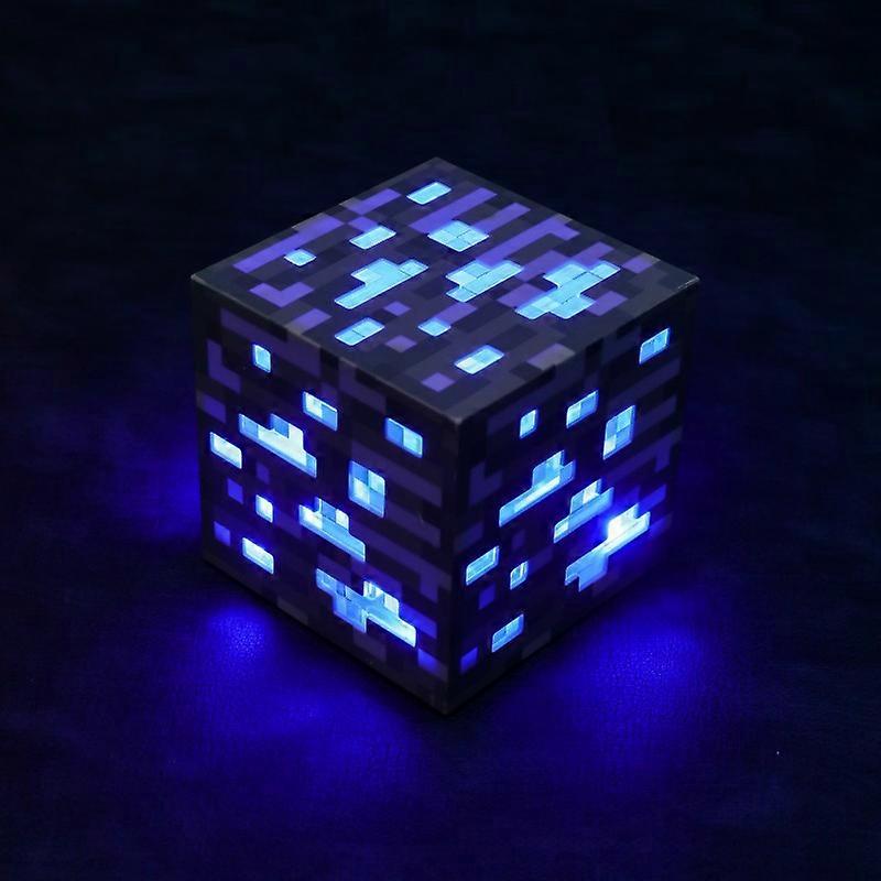 Minecraft Game Mining Device Rechargeable Lamp Night Use Flashlig