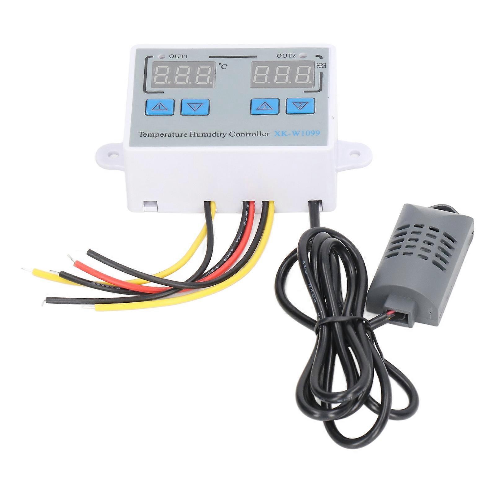 Digital Temperature Humidity Controller Intelligent Electronic Thermostat Switch 12V 220W