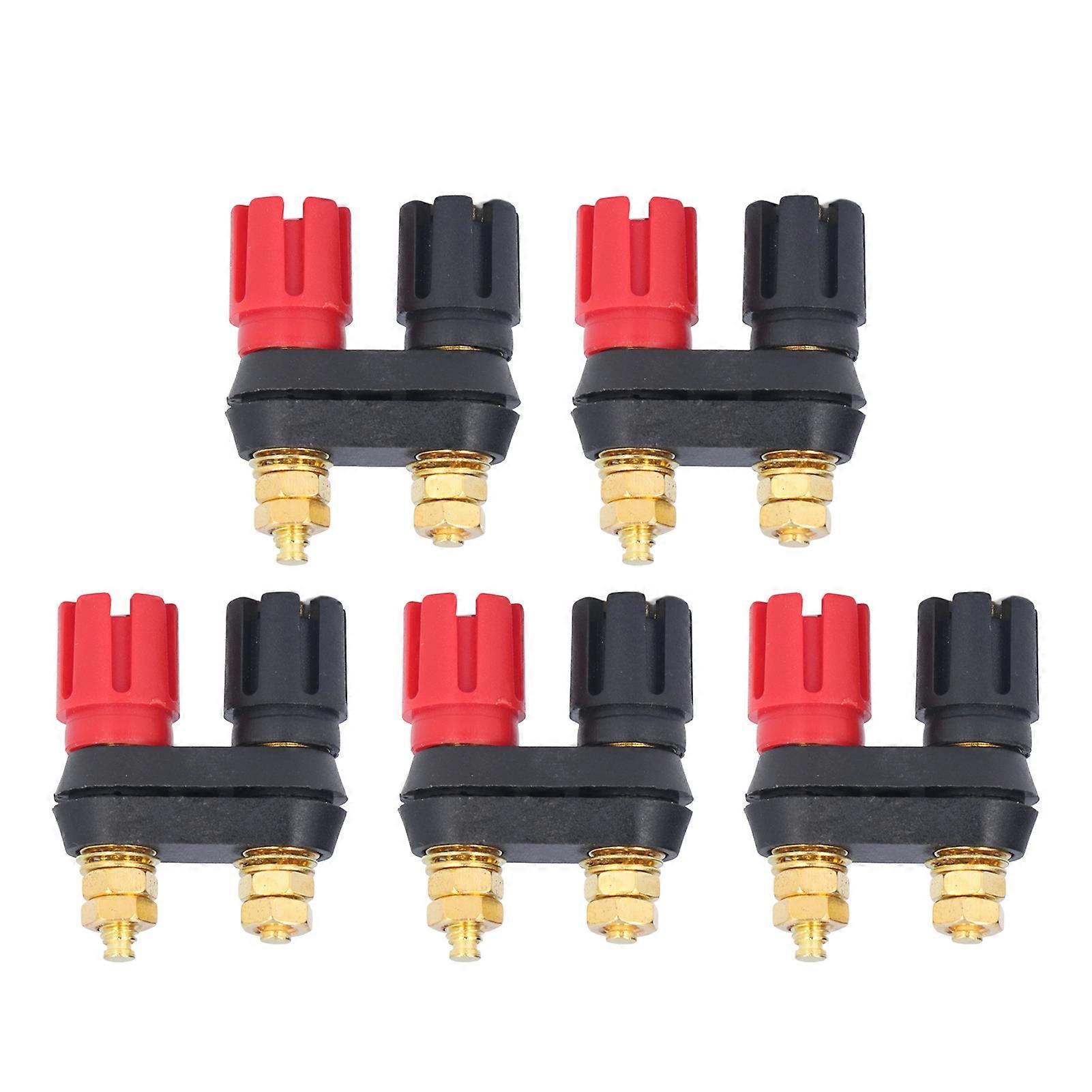 5Pcs Wiring Terminal Binding Post Silver Alloy Contact Accessory Set Kit for Equipment