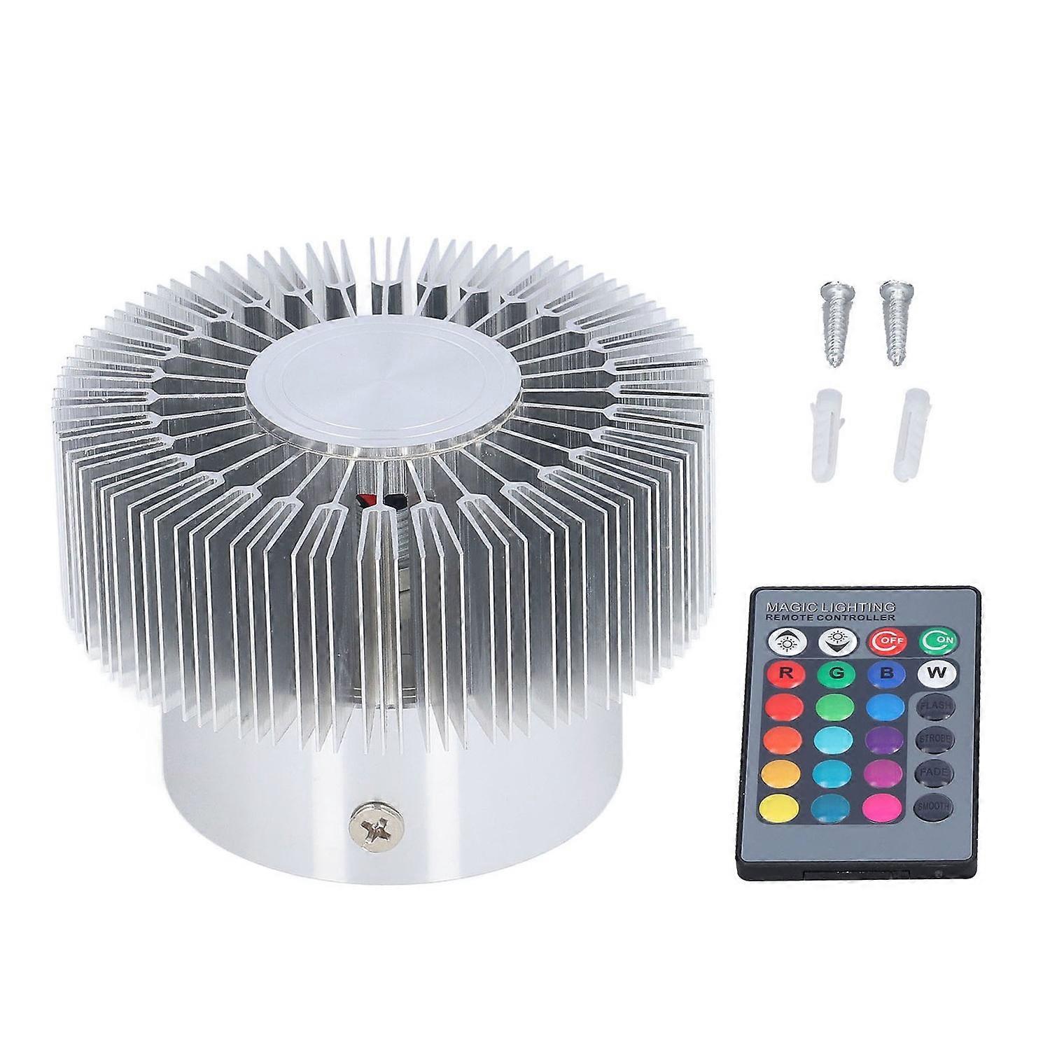 LED Ceiling Light 360° Luminous 24 Keys Control LED Lamp Beads 3W Sun Shaped Wall Lamp for Restauran