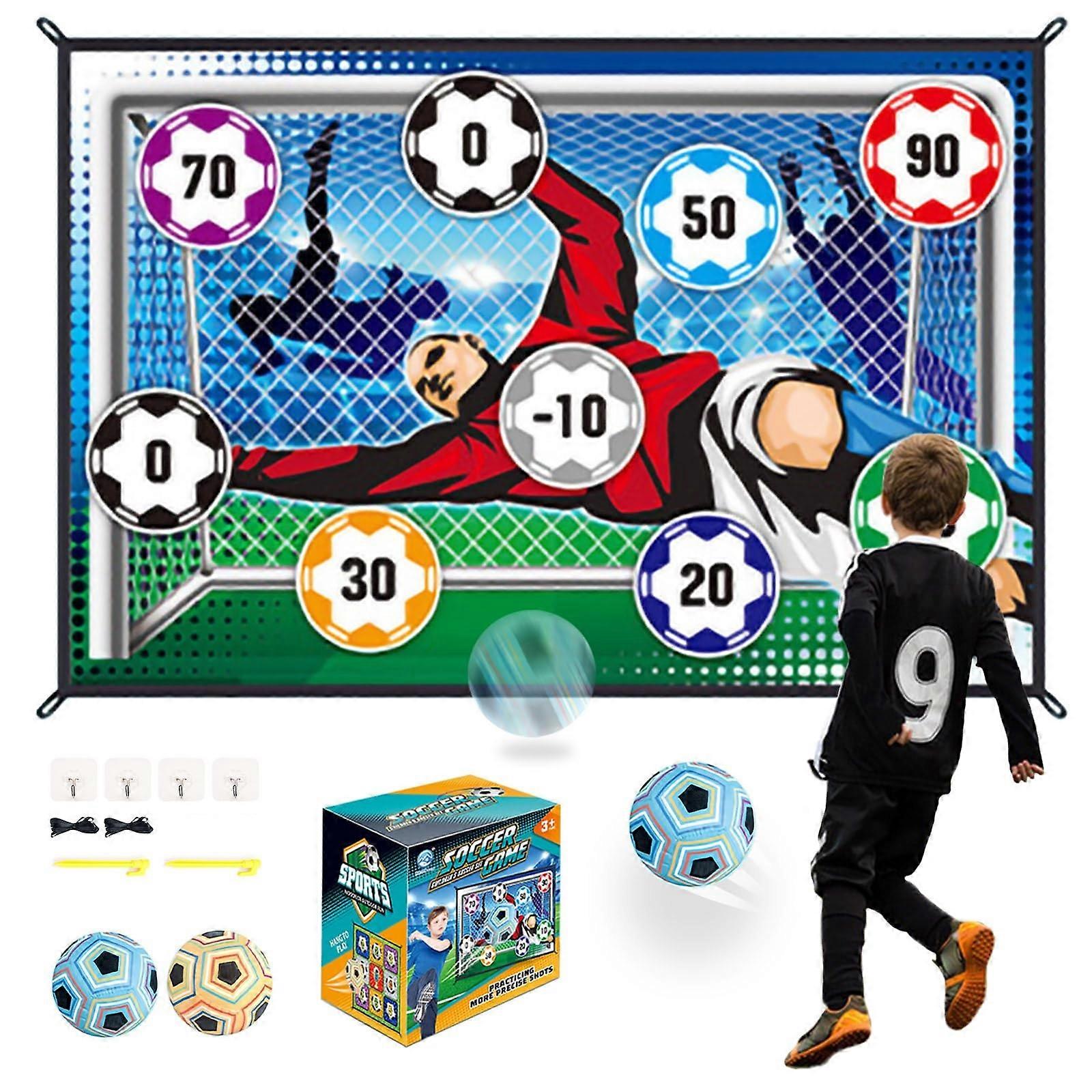 Gyerekek focilabda játék szett beltéri kültéri foci edzőcél hátsó udvari dobáló focikapu játék születésnapi karácsonyi ajándékhoz