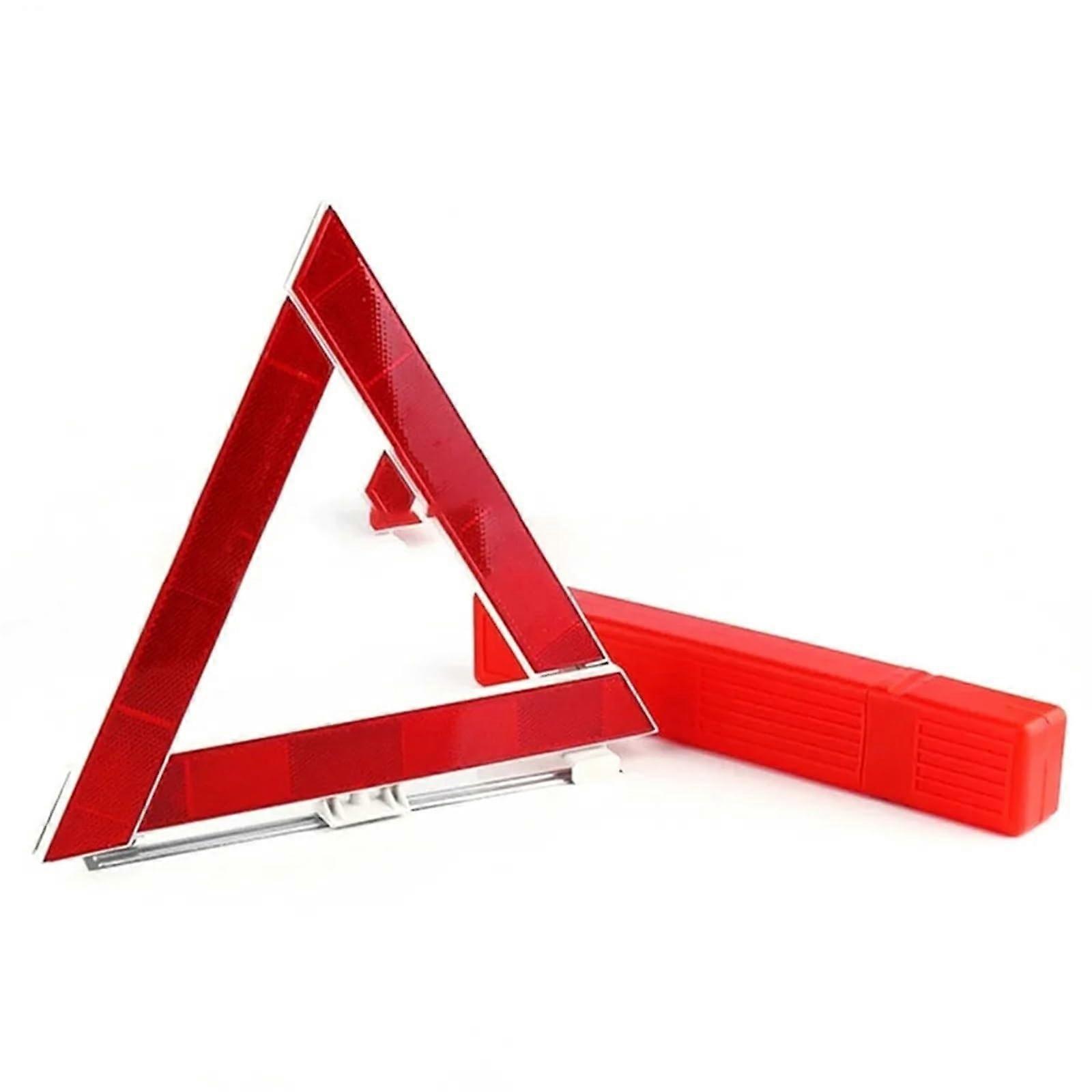 Car Emergency Triangle 3 Piece Kit Tripod Foldable Reflective Roadside Safety Warning For Car
