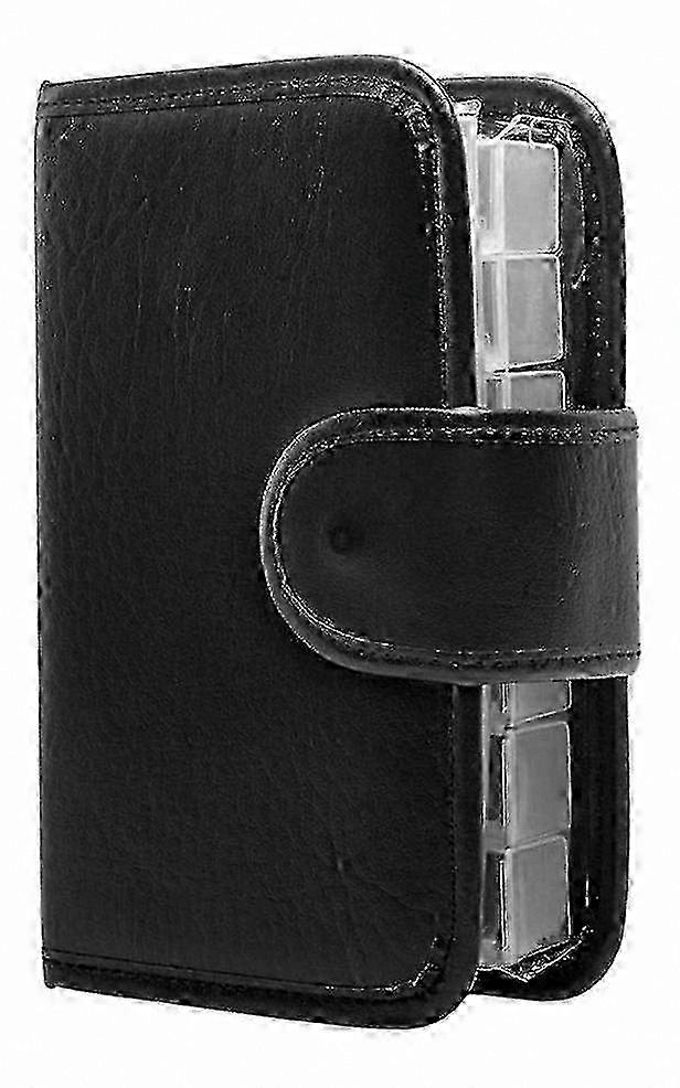 28-compartment Weekly Pill Case, Double-sided White Leatherette Vitamin Organizer