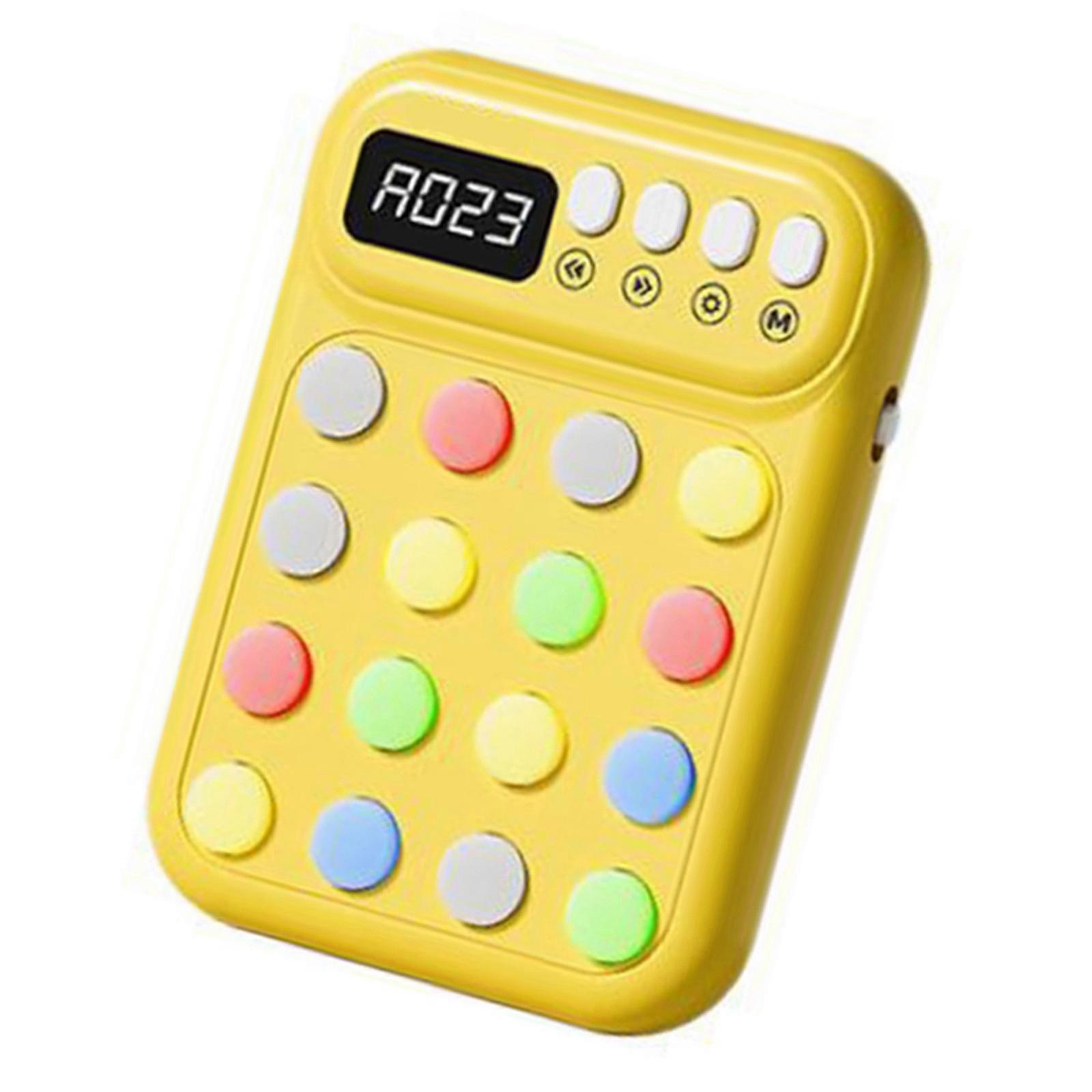 Dense Handheld Memory Training Game Device For Kids With Modifiable Reasoning Riddles And Color Recognition To Increase Concentration Screen