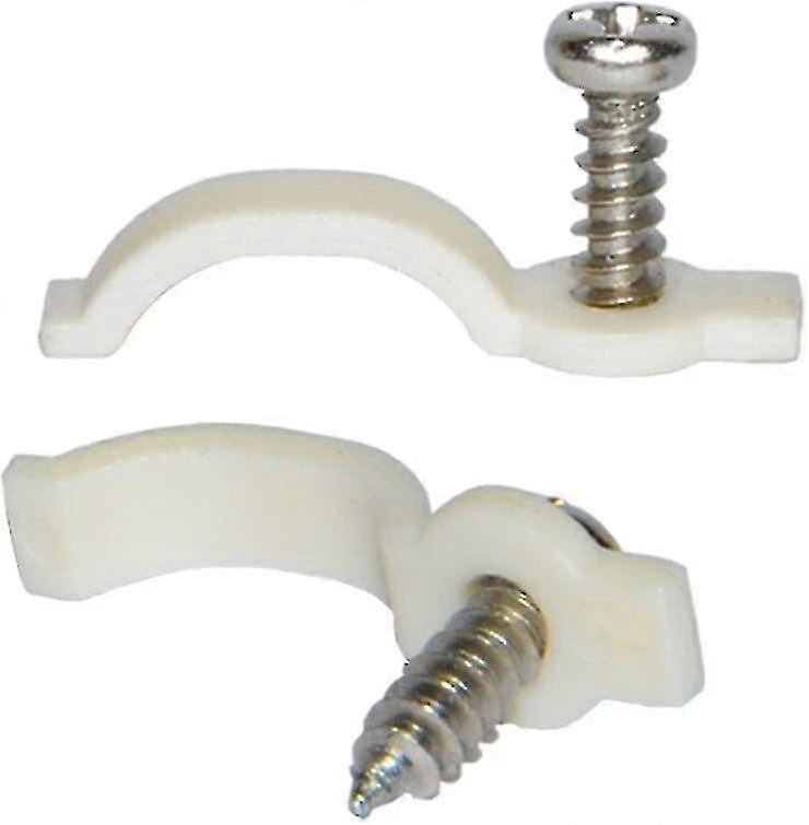 100 Lots Strip Light Mounting Bracket,one Side Fixing,screws Included (ideal For Waterproof Strip Width 10mm(3/8")