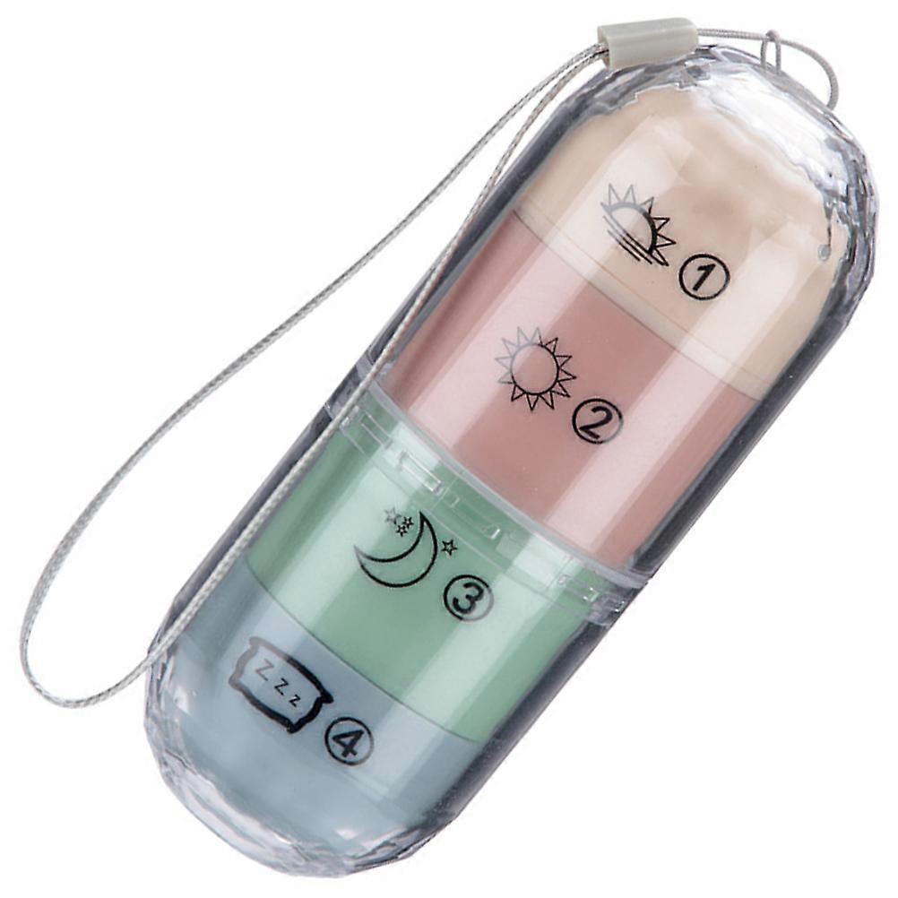 Travel Pill Case Compartmentalized Storage Lightweight Friends 1Set