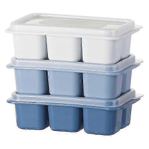 3-Color Large Grid Food Grade Pp Resin Ice Cube Mold Ice Cube Maker Flexible Pp Resin Ice Cube Tray