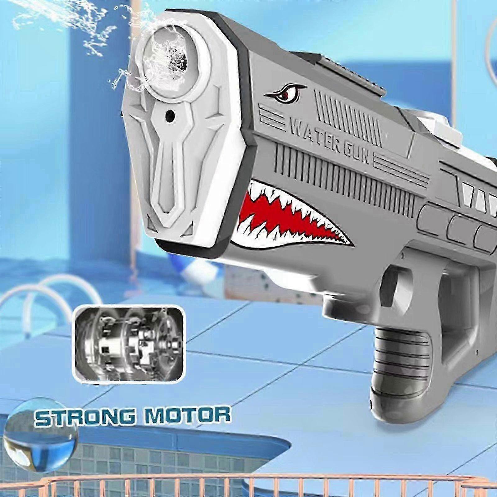 大人の子供のための電気水鉄砲、自動車。最大32フィートの水鉄砲-青、アップグレードされた屋外ビーチプールのおもちゃ