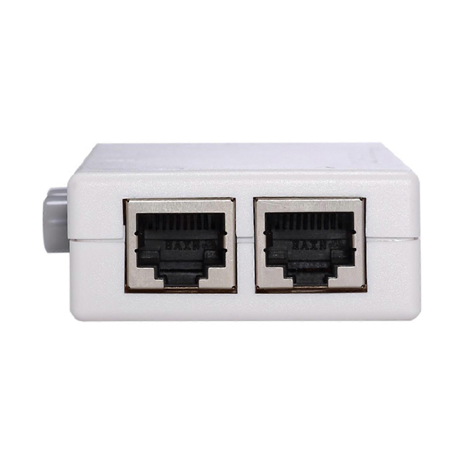 RJ45 Splitter Selector Switches 2 Ports Networks Switches Splitter Selector Hub 2 in 1 Out Ethernet Networks Switches Multicolor