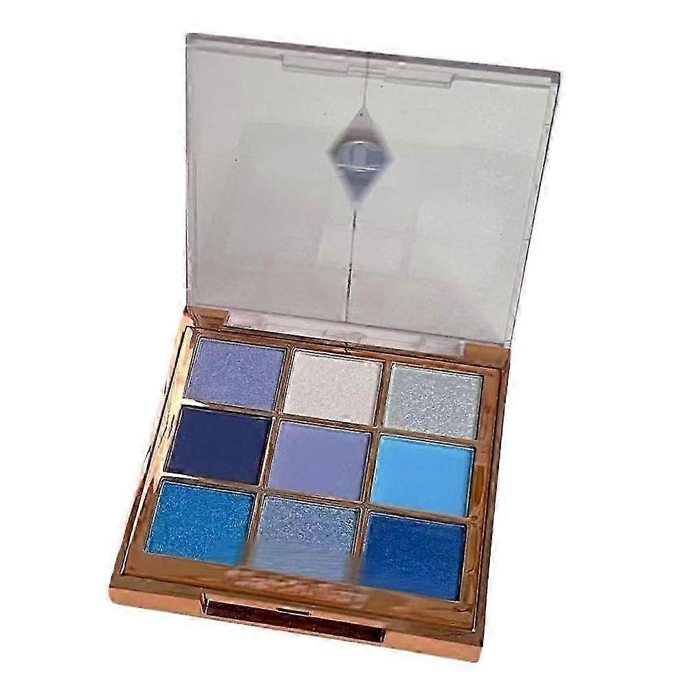9-Color Highly Pigmented Eyeshadow Palette Smooth Long-Lasting Smudge Proof Makeup Compact Portable Eco-Friendly