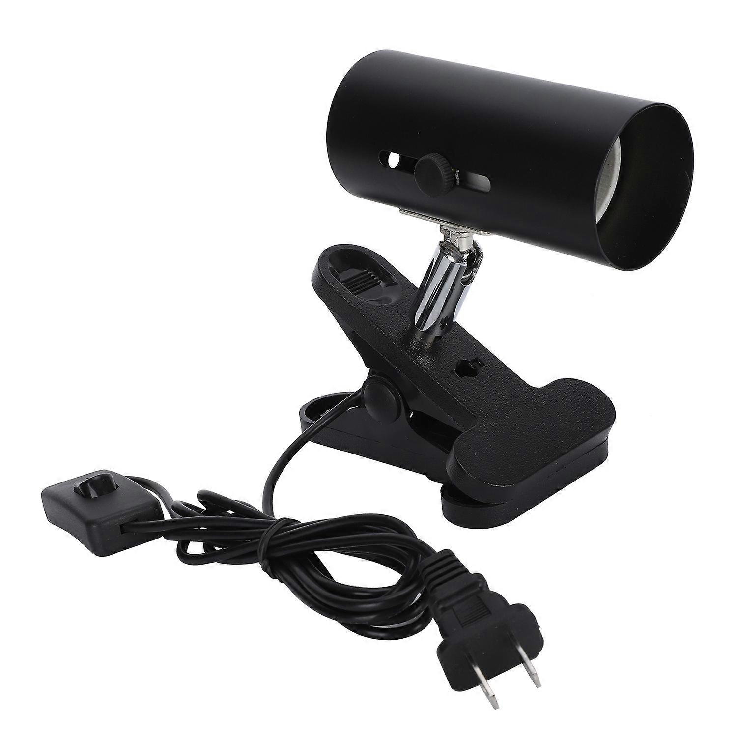 Reptile Sun Basking Lamp Clip on Bracket Rotatable Heat Light Holder with Clamp
