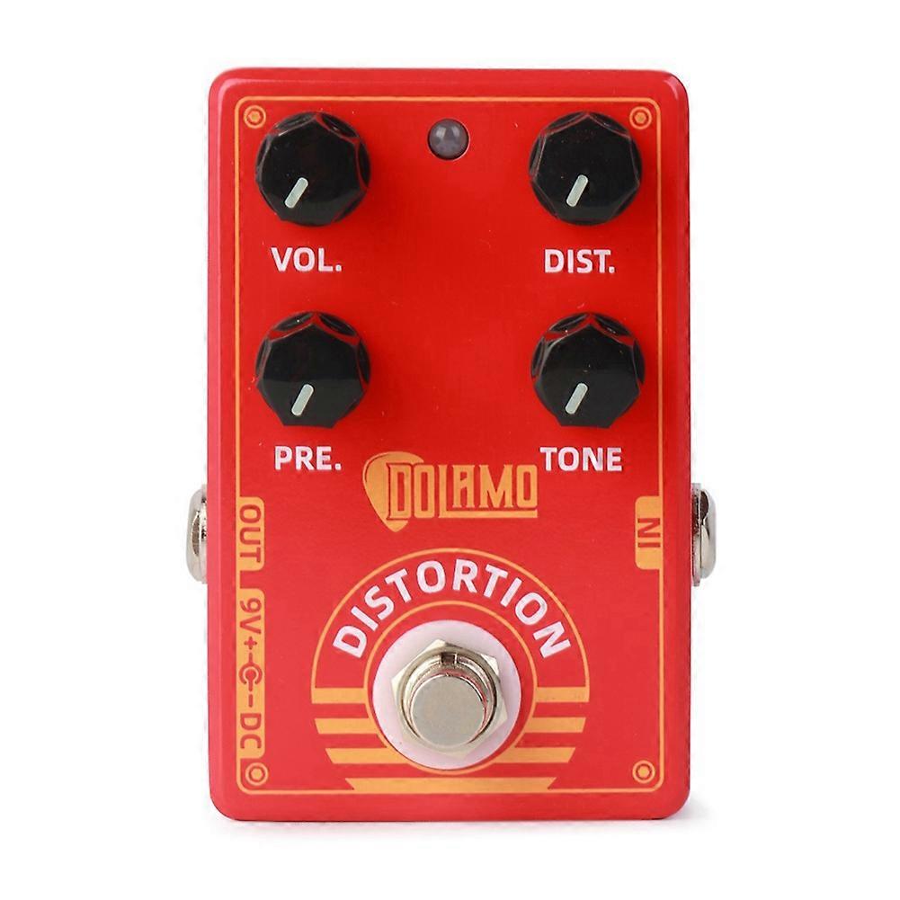 Dolamo D-9 Distortion Guitar Effect Pedal-True Bypass,Aluminium Alloy Casing Portable for Versatile Guitar Tones