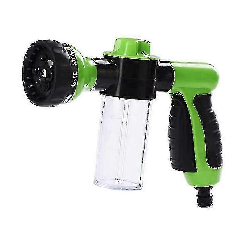 TCGG-Garden Hose Attachment Spray Gun Nozzle With Reservoir For Soap/fertiliser(1pcs-green)