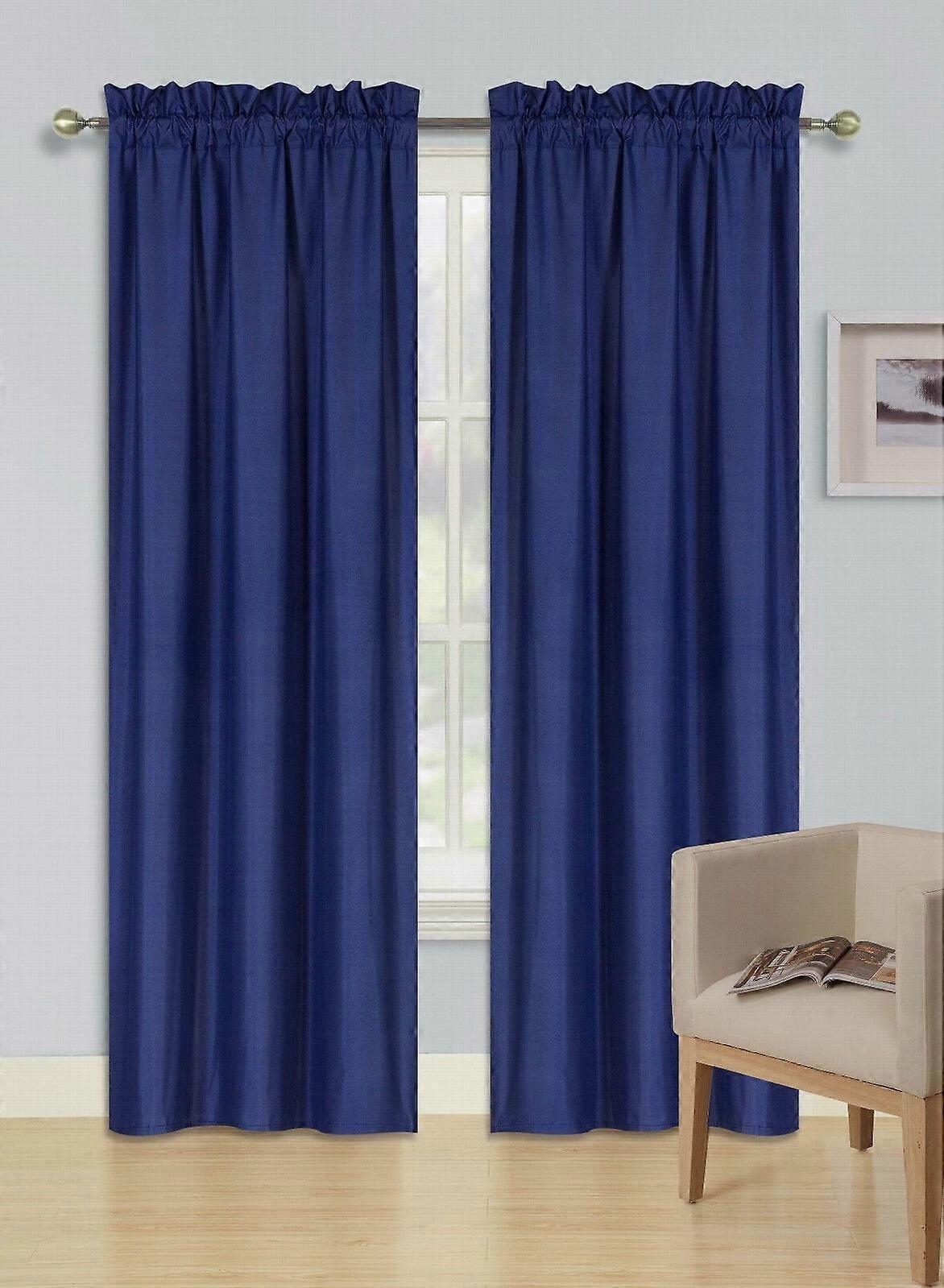 PERSIAN 2 PANELS SOLID BLACKOUT MATTE (NOT SHINY) WINDOW CURTAIN DRAPE R64