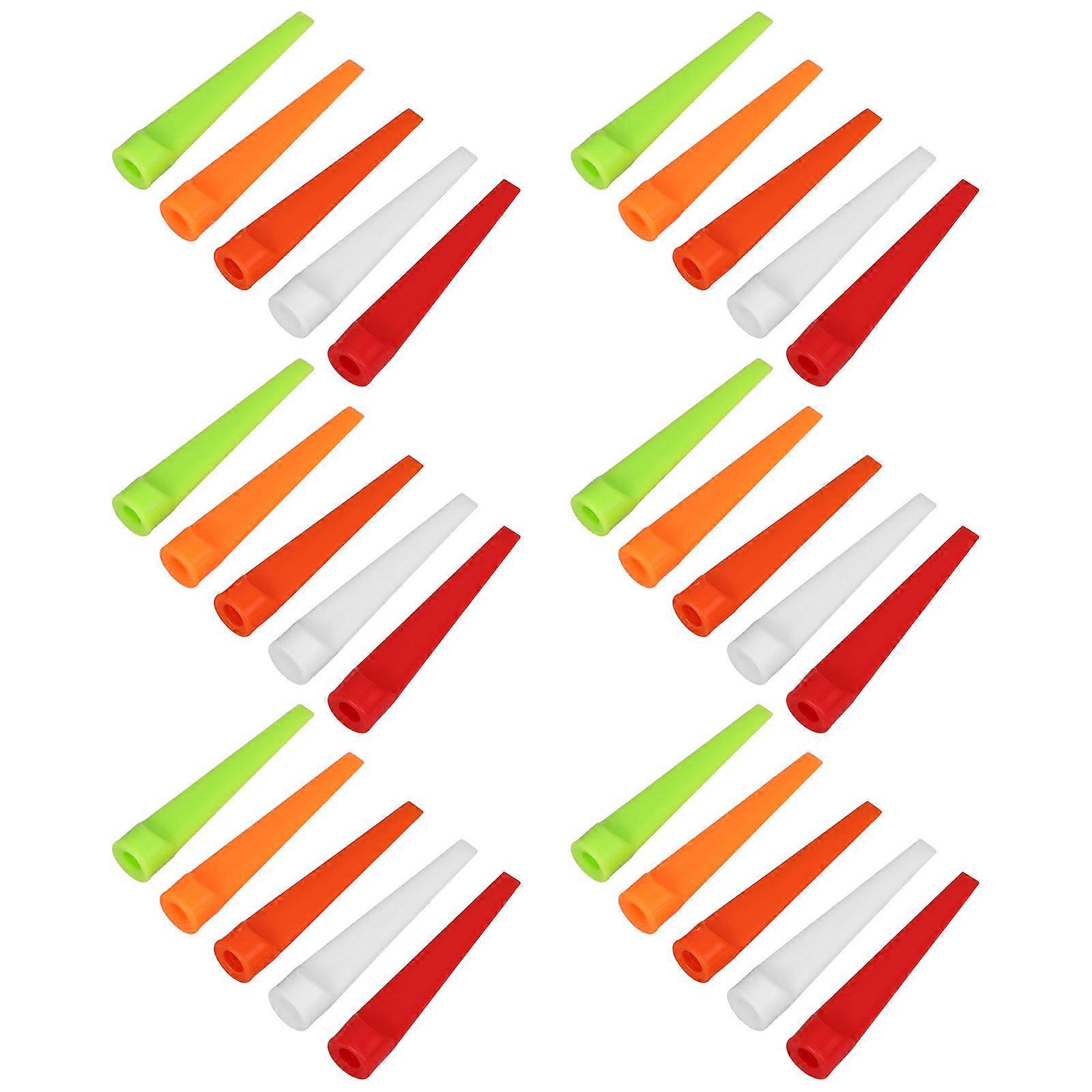 Golf Training Equipment 50Pcs Plastic Ball Nails Flat Tees Assorted Color Essential Tools