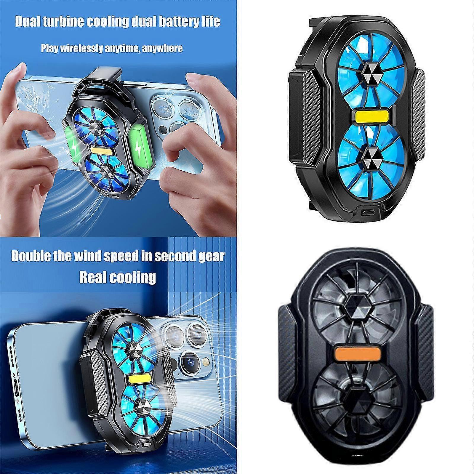 Game Enhancing Cellphone Heat Sink Coolers Cellphone Cooling Fan With Two Speed Gear Adjustment for Live Streaming Vlog