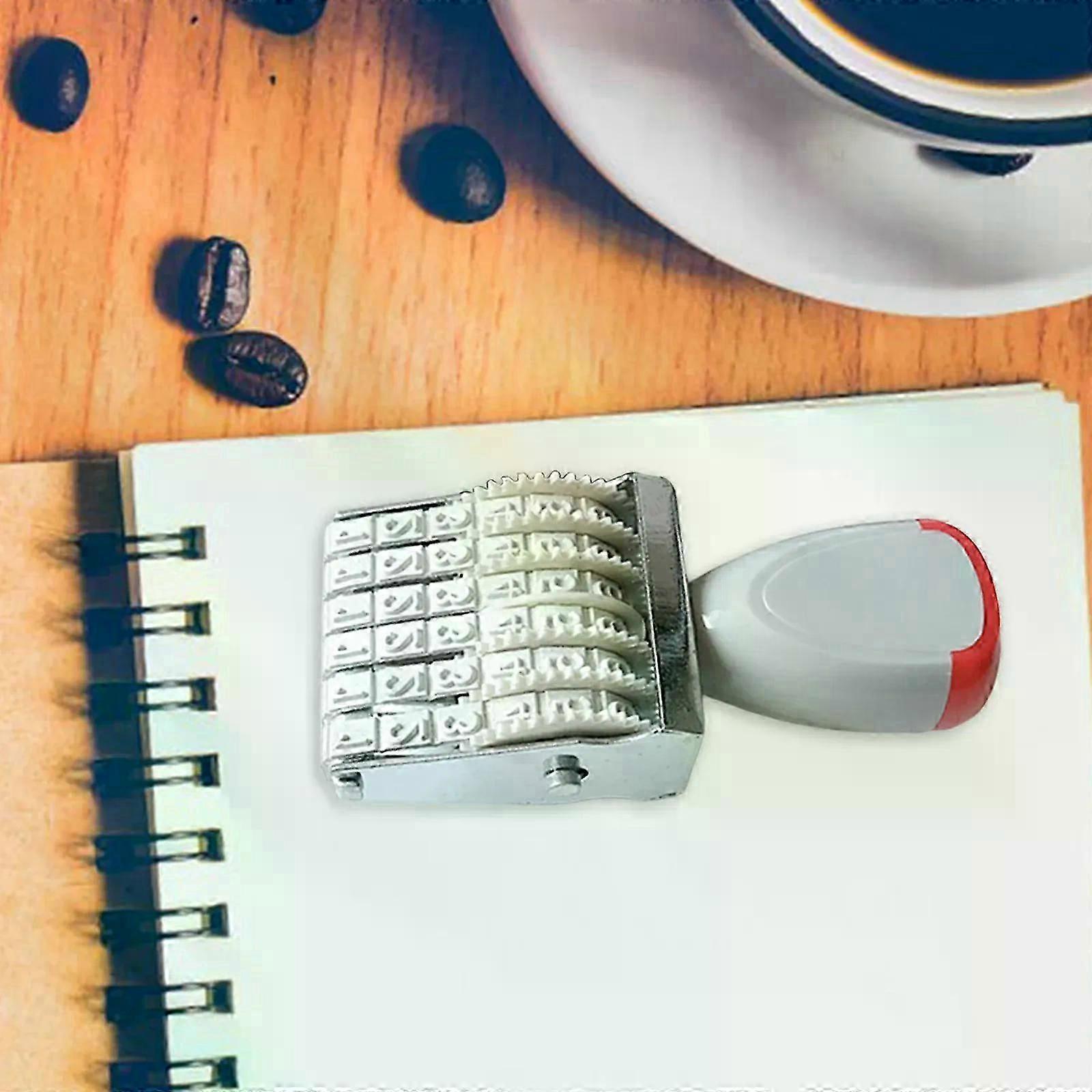 6 Digits Vintage DIY Wheels Rollers Numbering Stamp Symbol Numeric Date Scrapbooking Rolling Words Date Stamps Home Decor