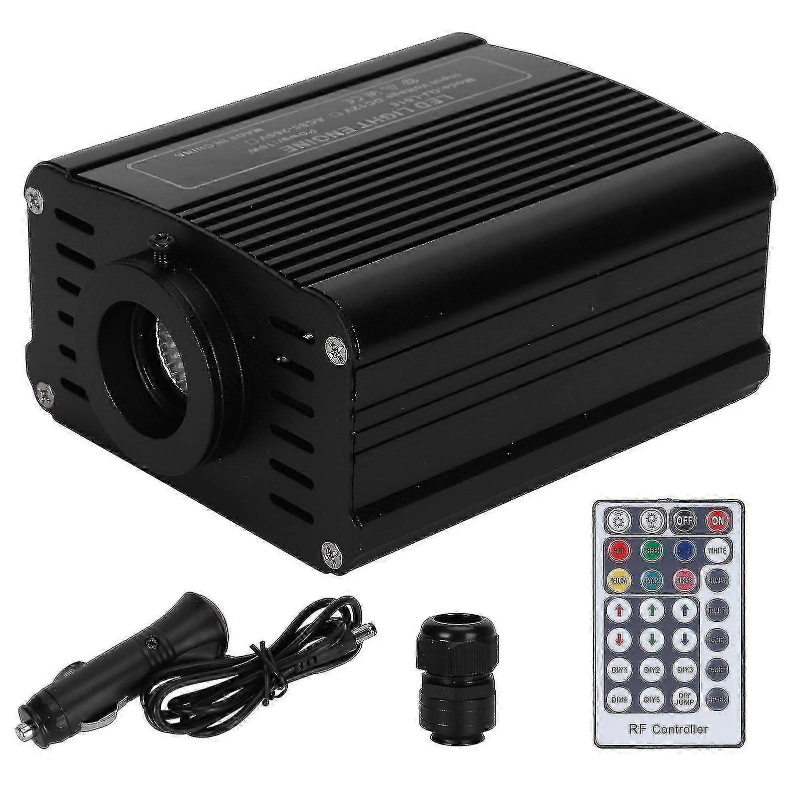 16w RGBW Fiber Optic Ceiling Light Source with Remote Control at 12v