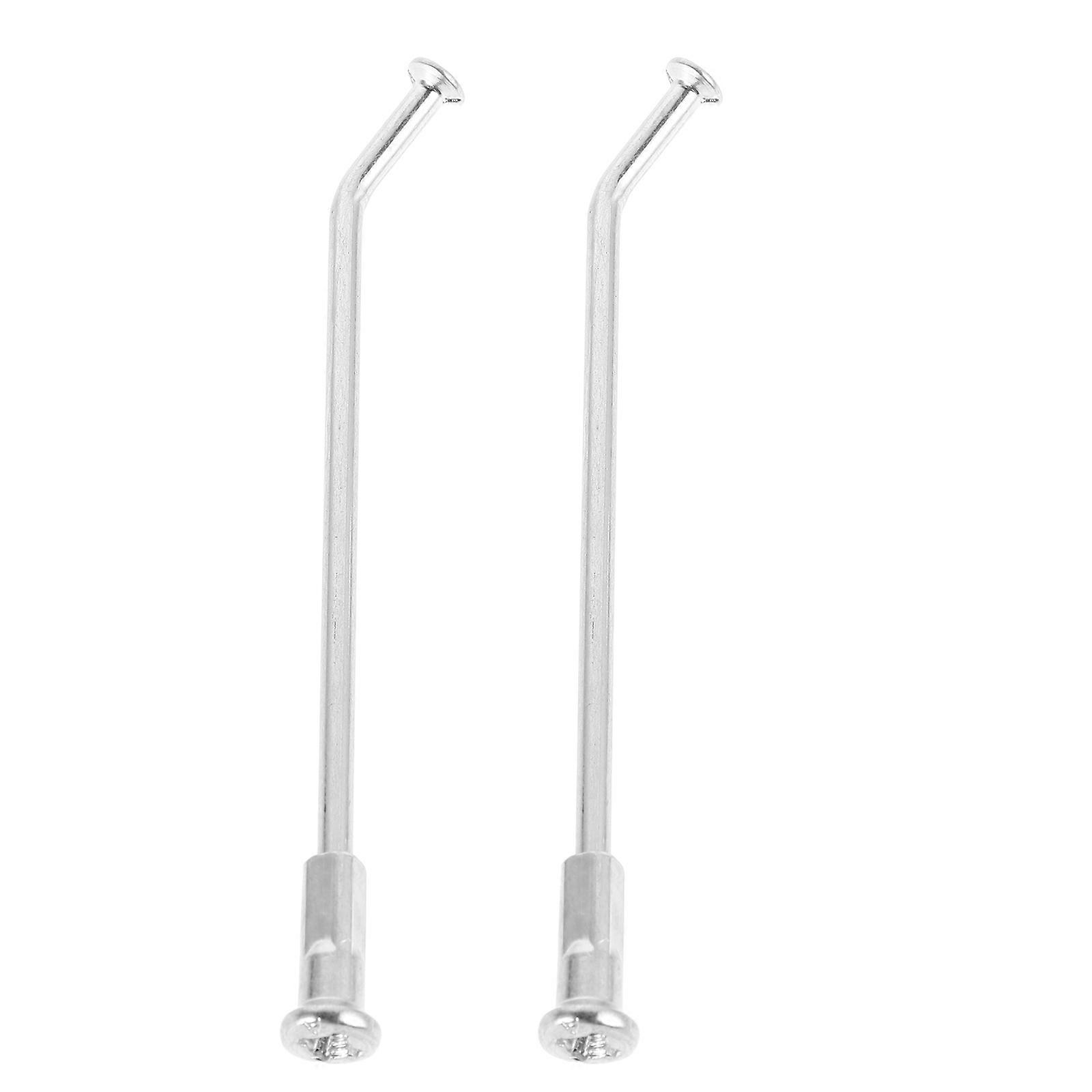 2Pcs Enhance Stability Spokes For Motorcycle Enthusiasts Off-Road Silver