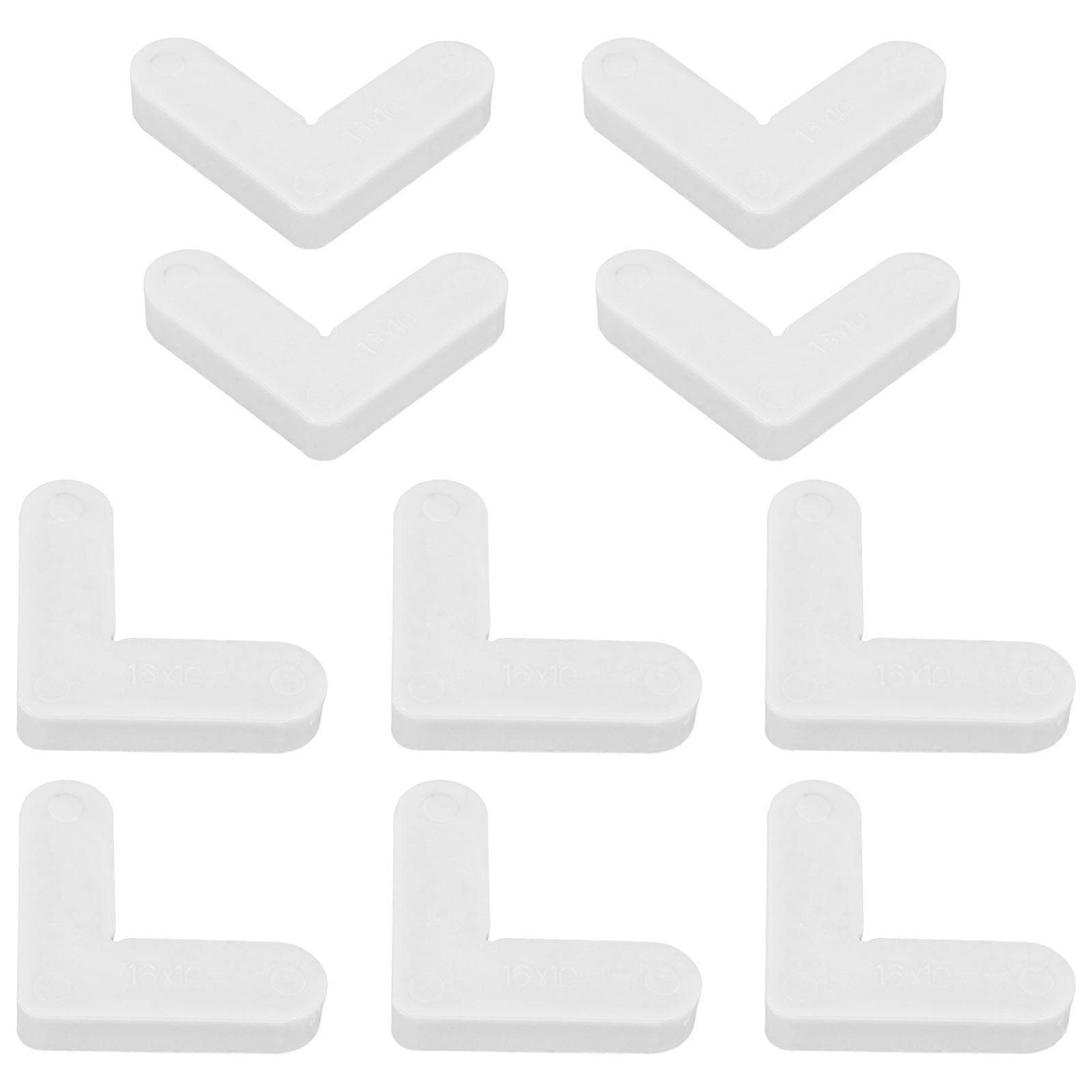 10Pcs Nylon Screen Frame Corner Connector For Window Screen And Screen Door Maintenance Sturdy And Strong Design In White Color