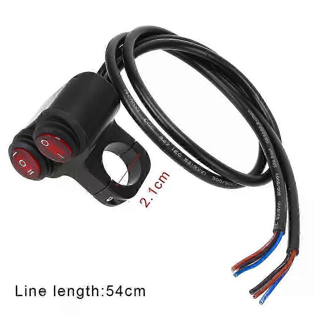 Waterproof 12V Motorcycle Handlebar Light Switch Headlight On/Off Switch