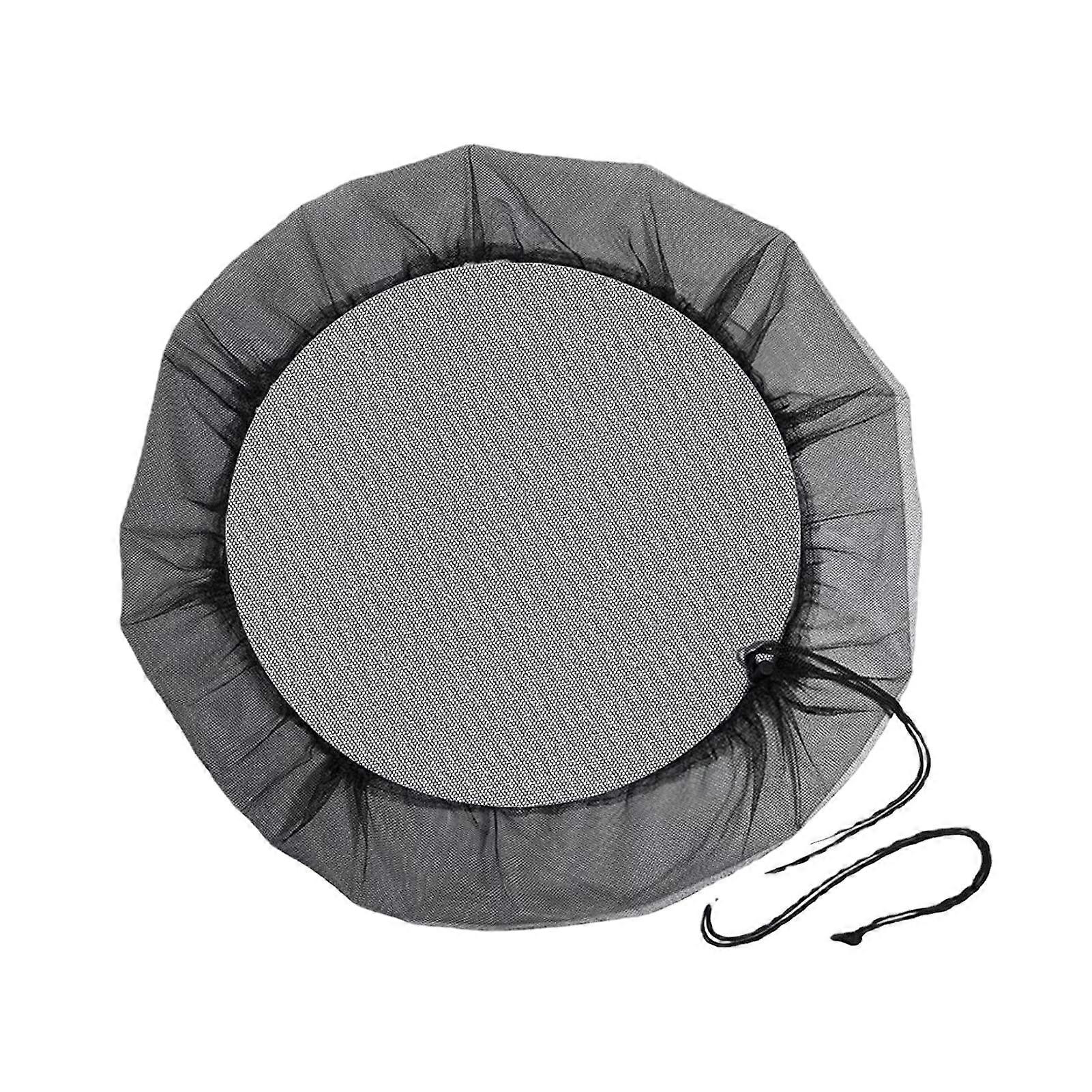 Rain Barrel Cover with Drawstring Fine Mesh Screen for Debris Protection and Easy Maintenance