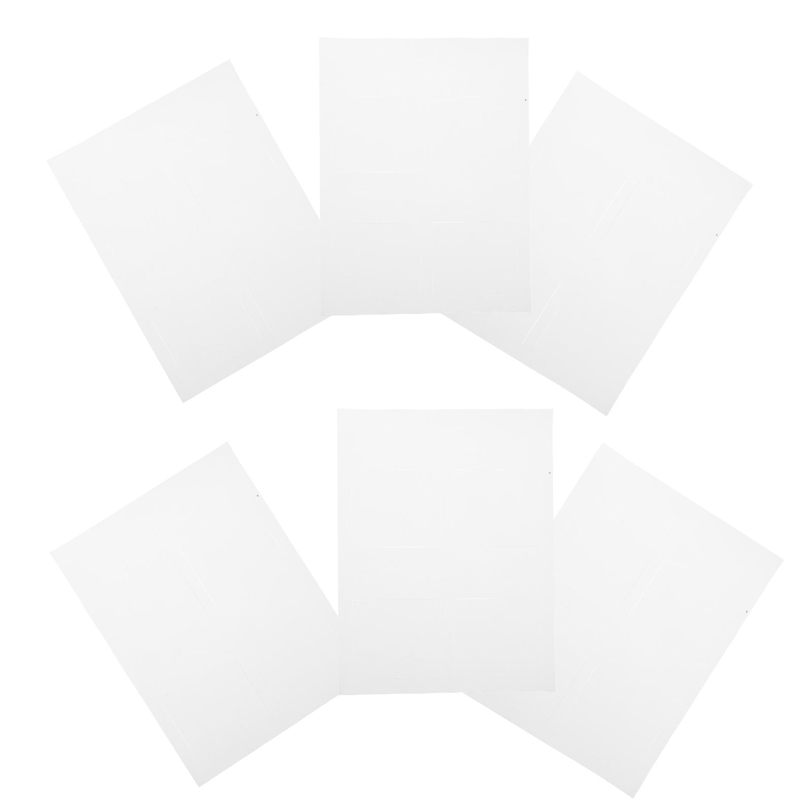 White Waterproof Label Stickers For Bottles Elegant DIY Designing 10 Sheets