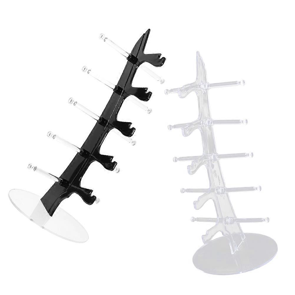 Glasses Display Stand Plastic Sunglass Holder for 2Pcs Organizer Set