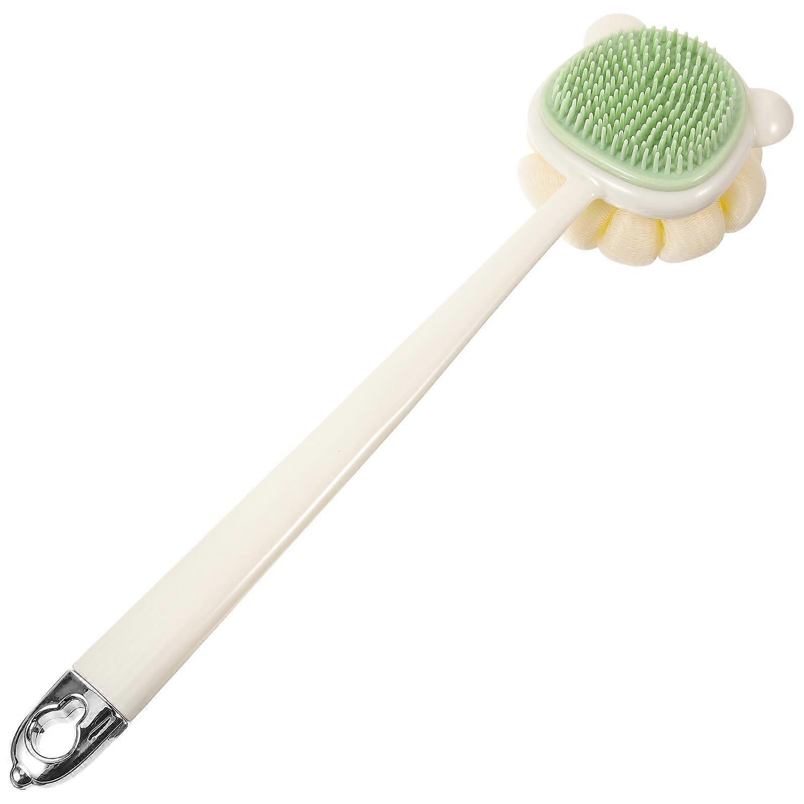 Long Handle Back Scrubber Shower Brush with Soft Bristles for Exfoliating Body and Bath